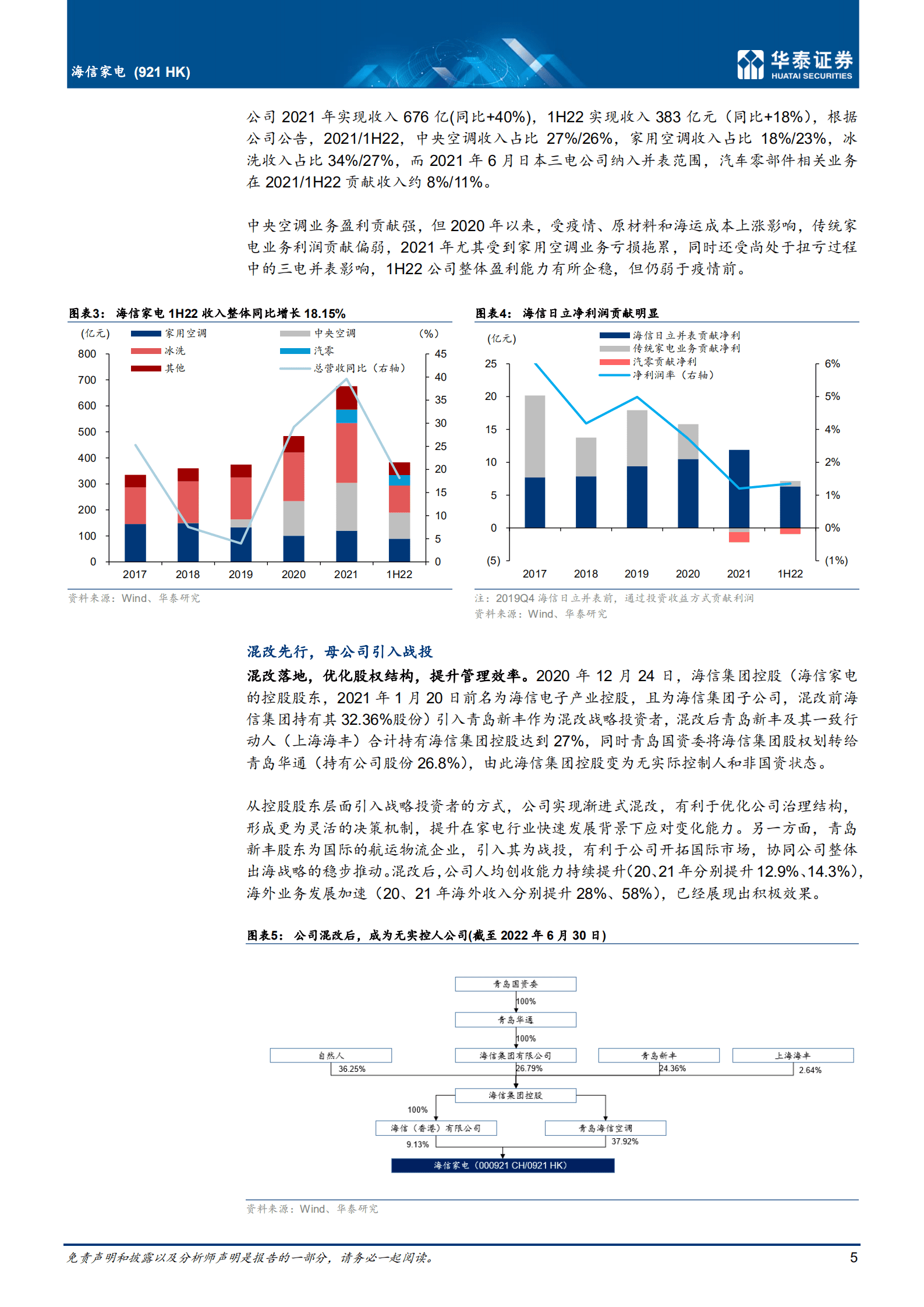 海信家电-积极布局汽零，中央空调仍具动能-220930.pdf 第5页