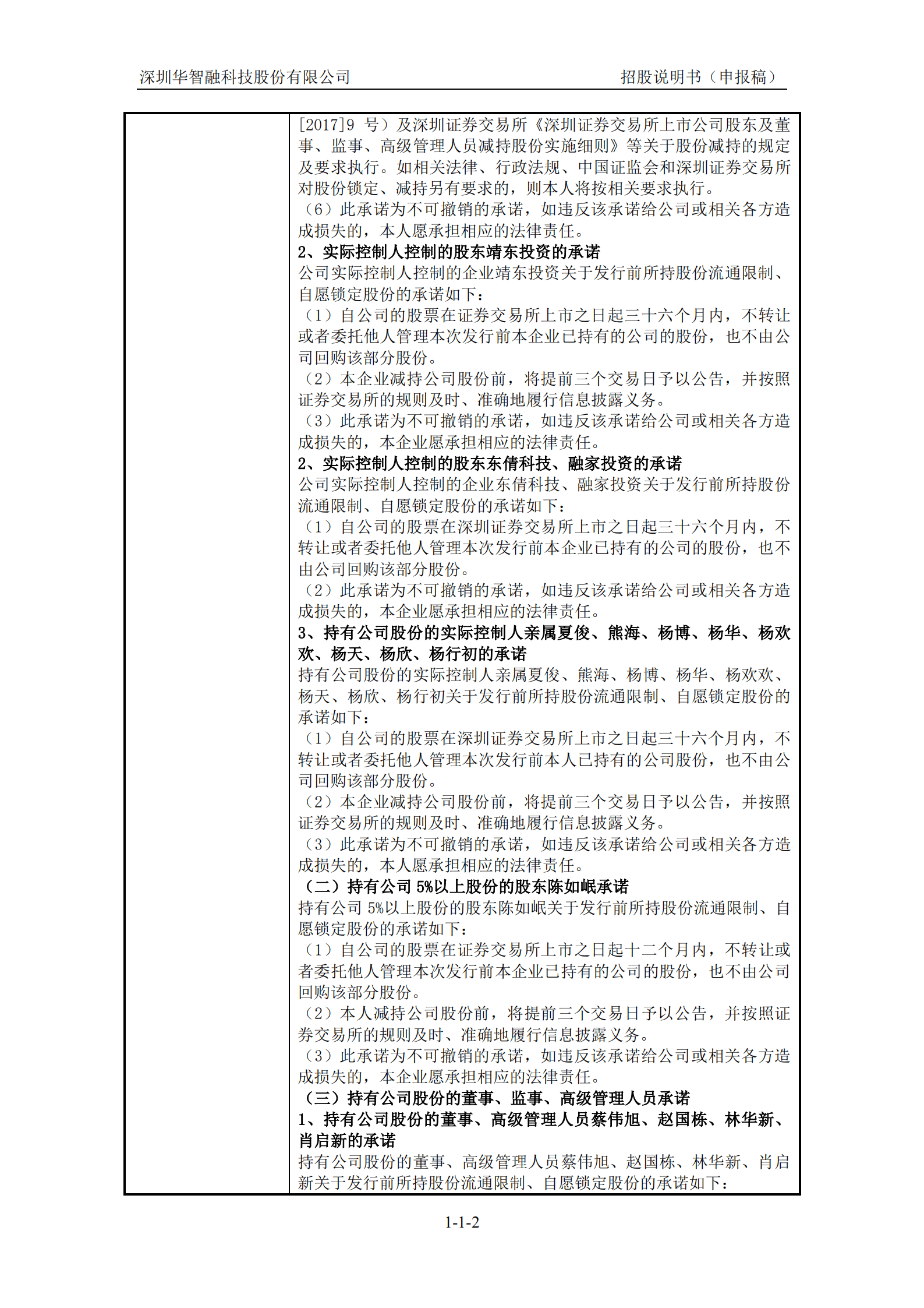 深圳华智融科技股份有限公司招股说明书.pdf 第3页
