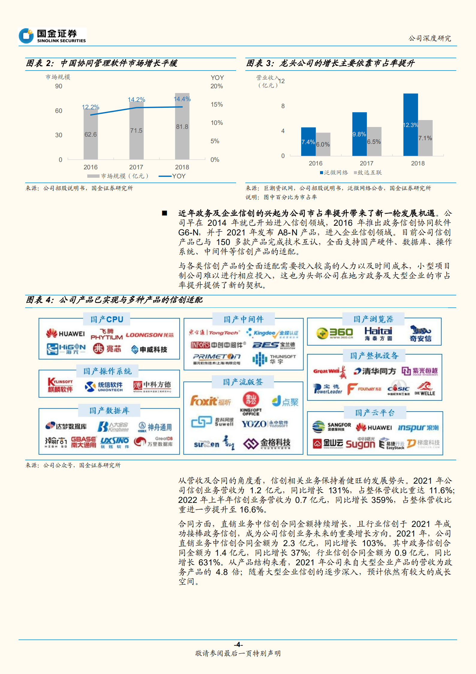 致远互联-信创驱动短期增长，低代码打开长期空间-221012.pdf 第4页