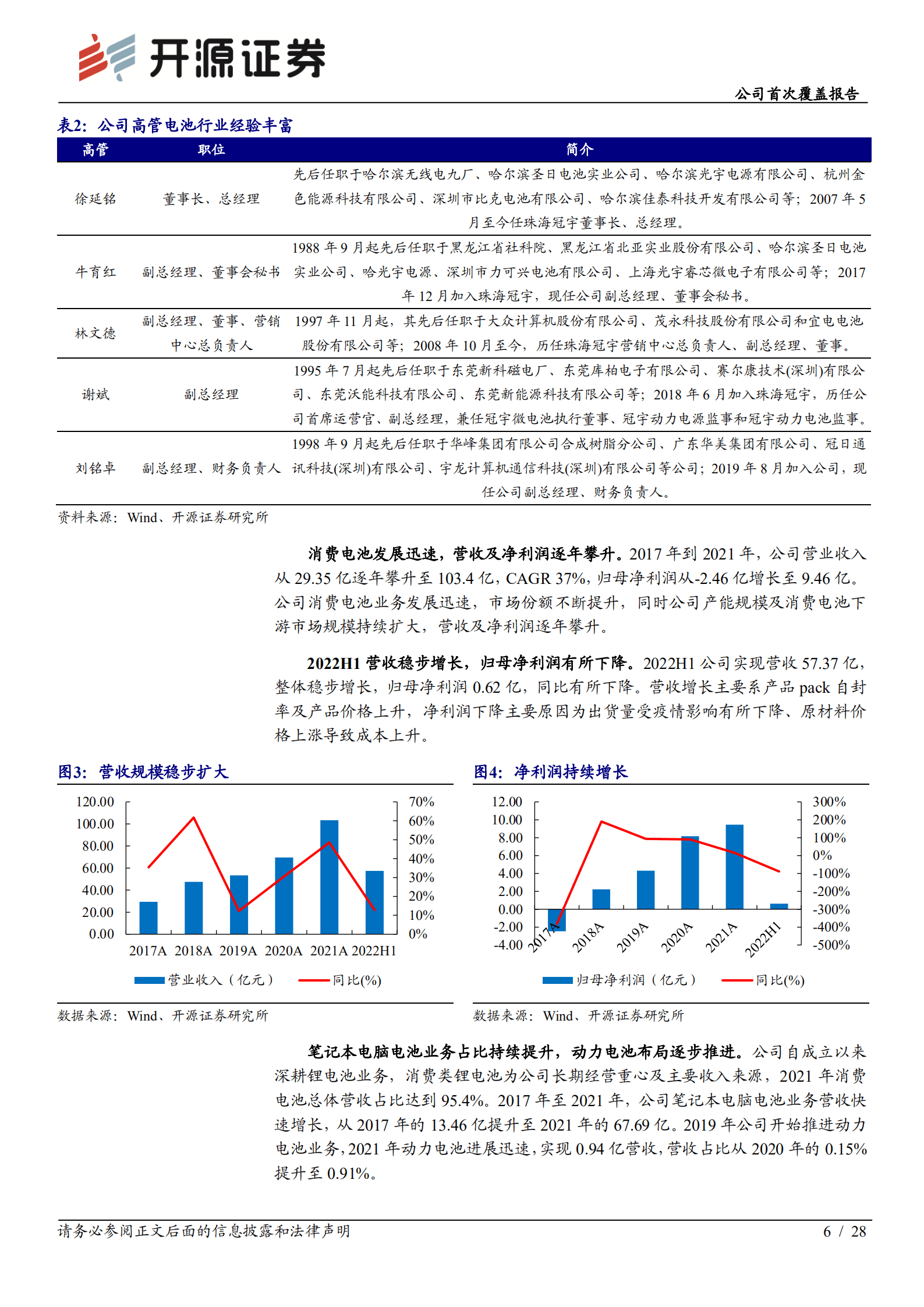 珠海冠宇：消费电芯头部企业，转型动储赋能新增长-221012.pdf 第6页