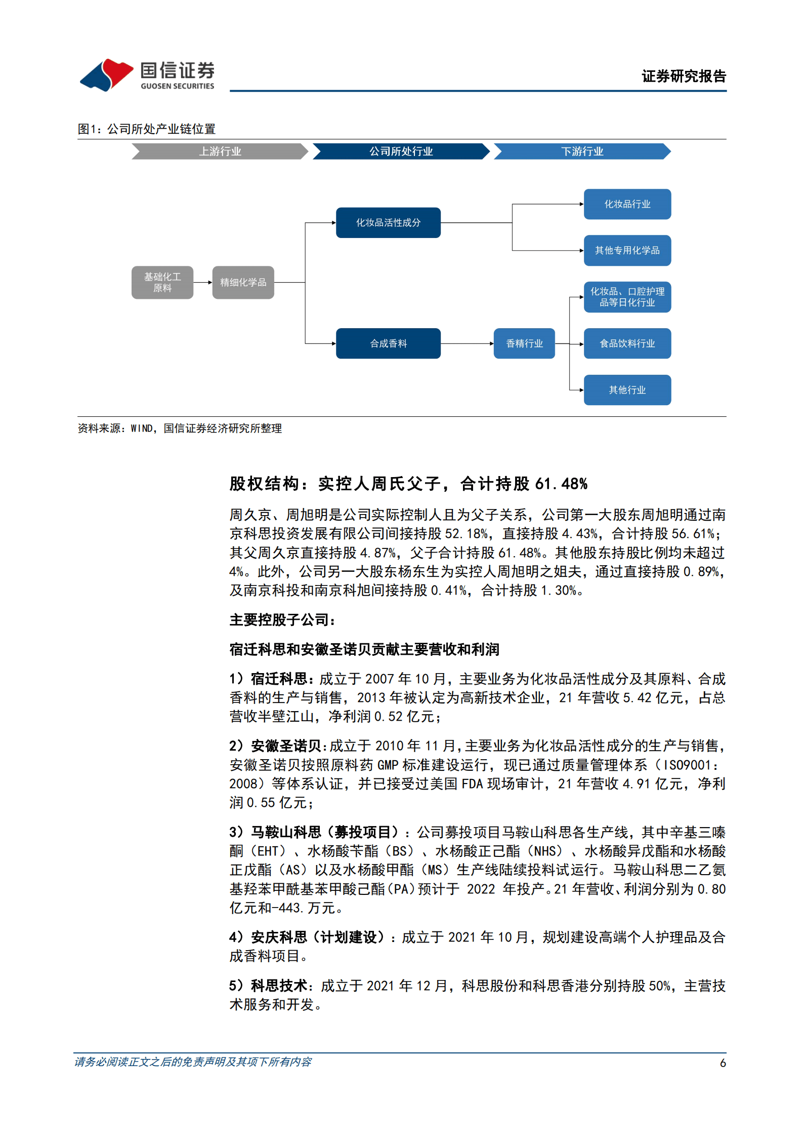 科思股份-防晒品原料制造龙头，产能扩张叠加品类扩充未来可期-221013.pdf 第6页