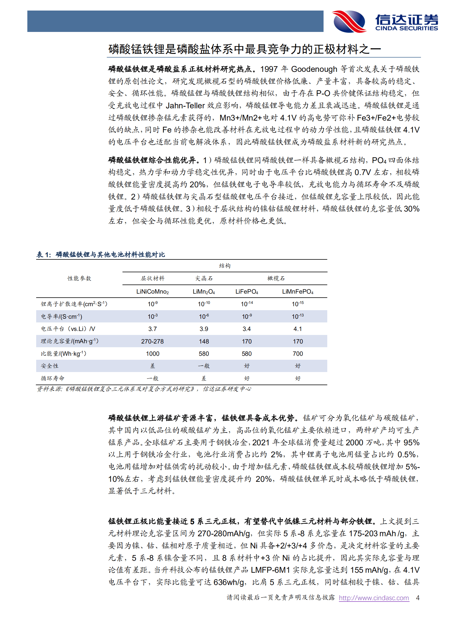 电力设备与新能源行业电池新技术专题：磷酸锰铁锂产业化曙光已现-221014.pdf 第4页