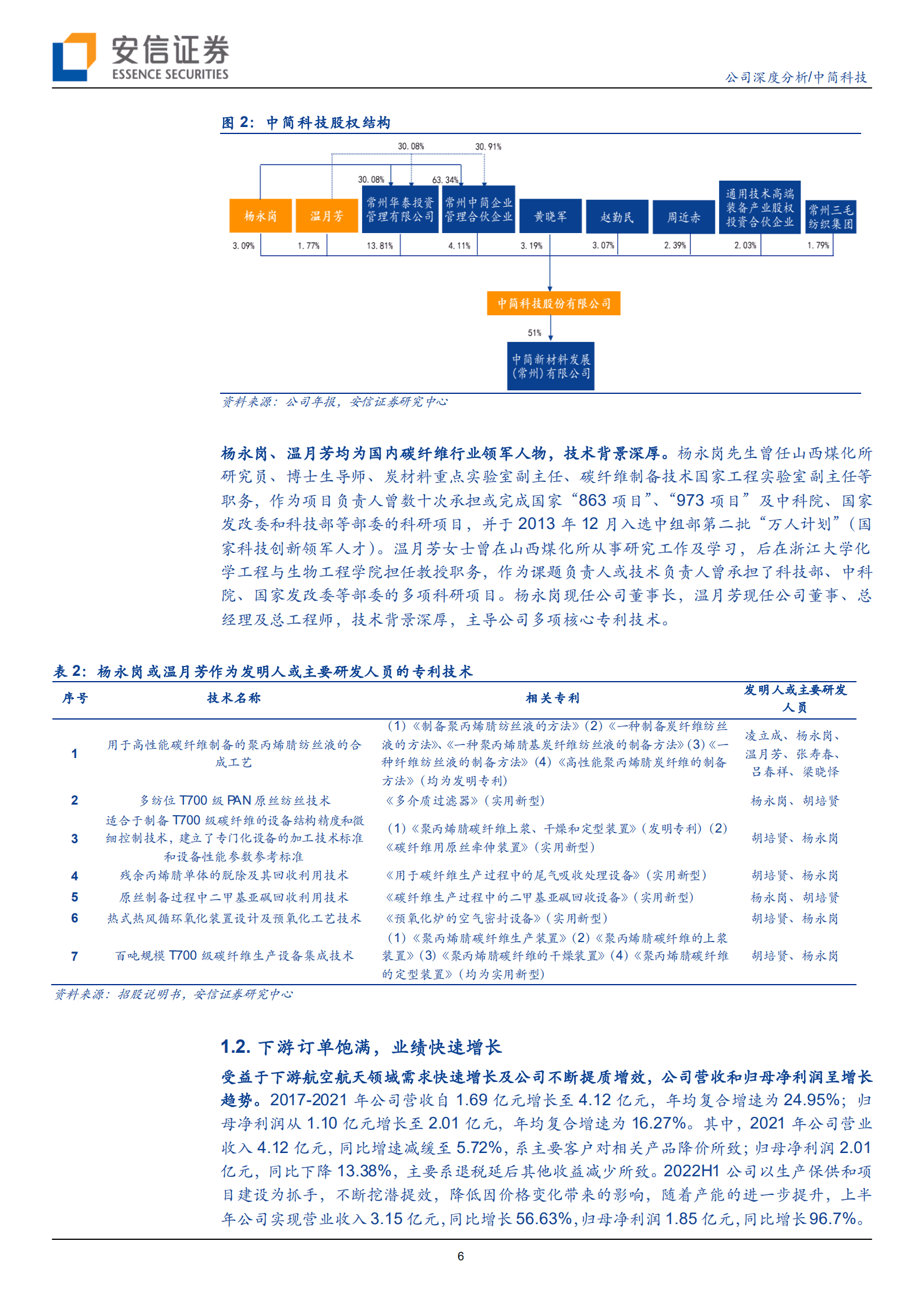 中简科技-高性能碳纤维领军企业，产能扩张助力未来成长-221014.pdf 第6页