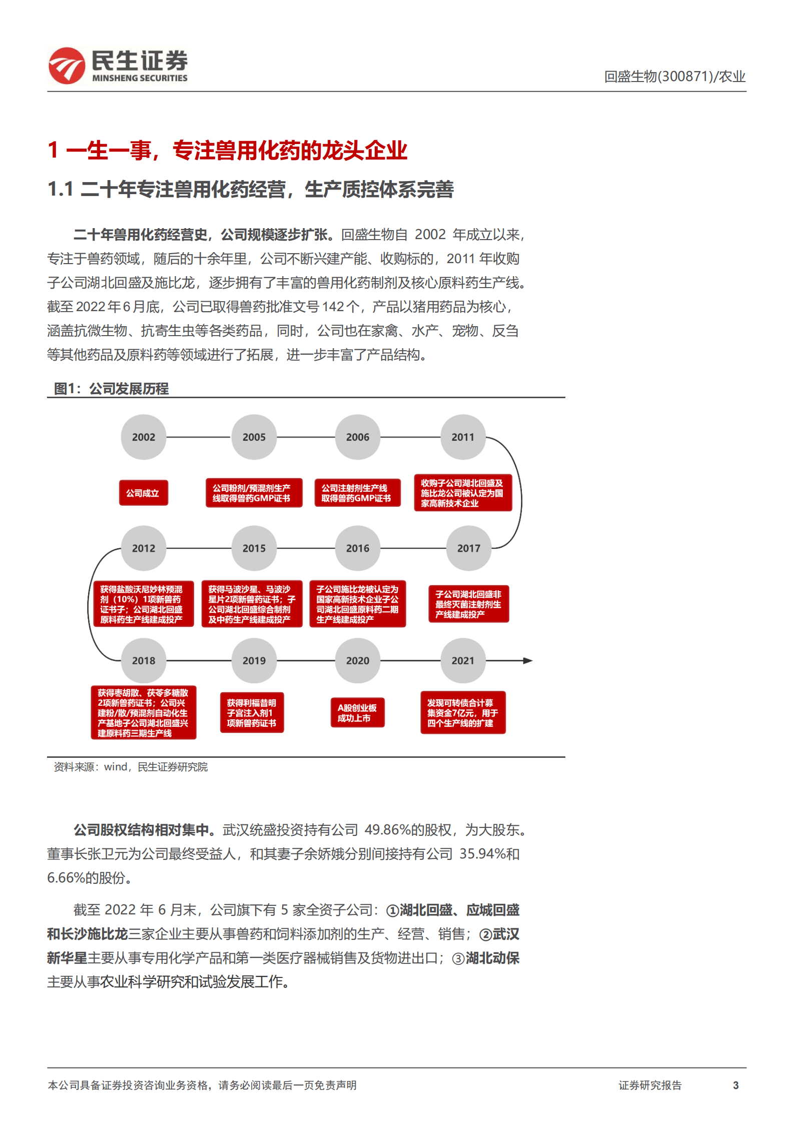 回盛生物-深度报告：国内兽药制剂龙头，产能扩张拥抱周期上行-221020.pdf 第3页