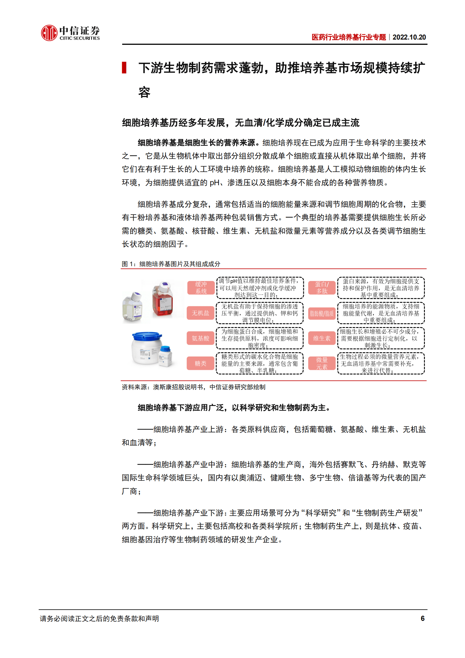 医药行业培养基行业专题：高端培养基需求提升，国产加速替代进行时-221020.pdf 第6页