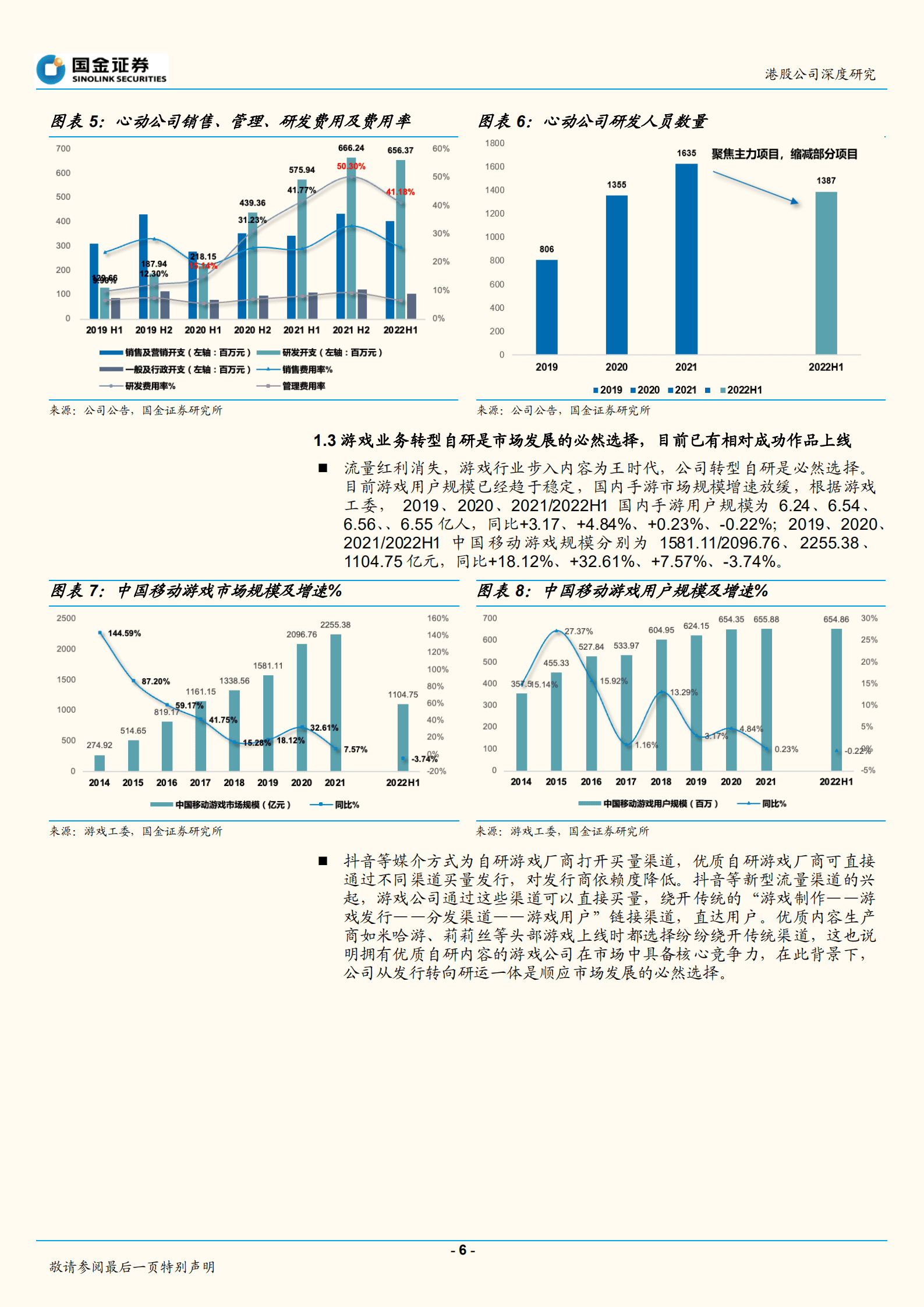 心动公司-游戏轻量化先驱，即将步入产品周期-221019.pdf 第6页