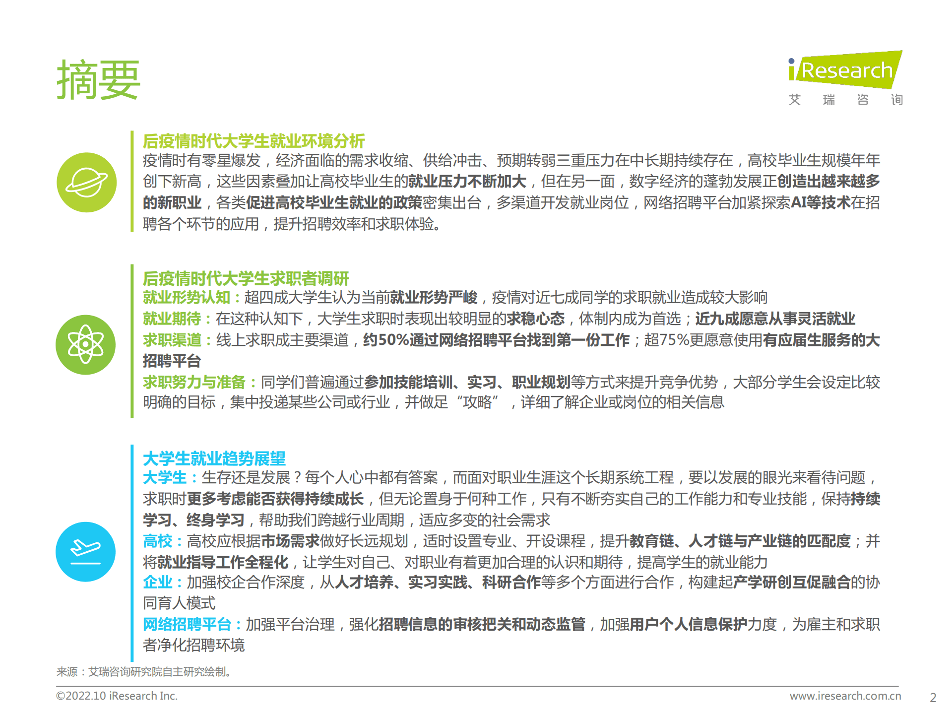 艾瑞咨询：2022后疫情时代大学生求职者洞察报告.pdf 第2页