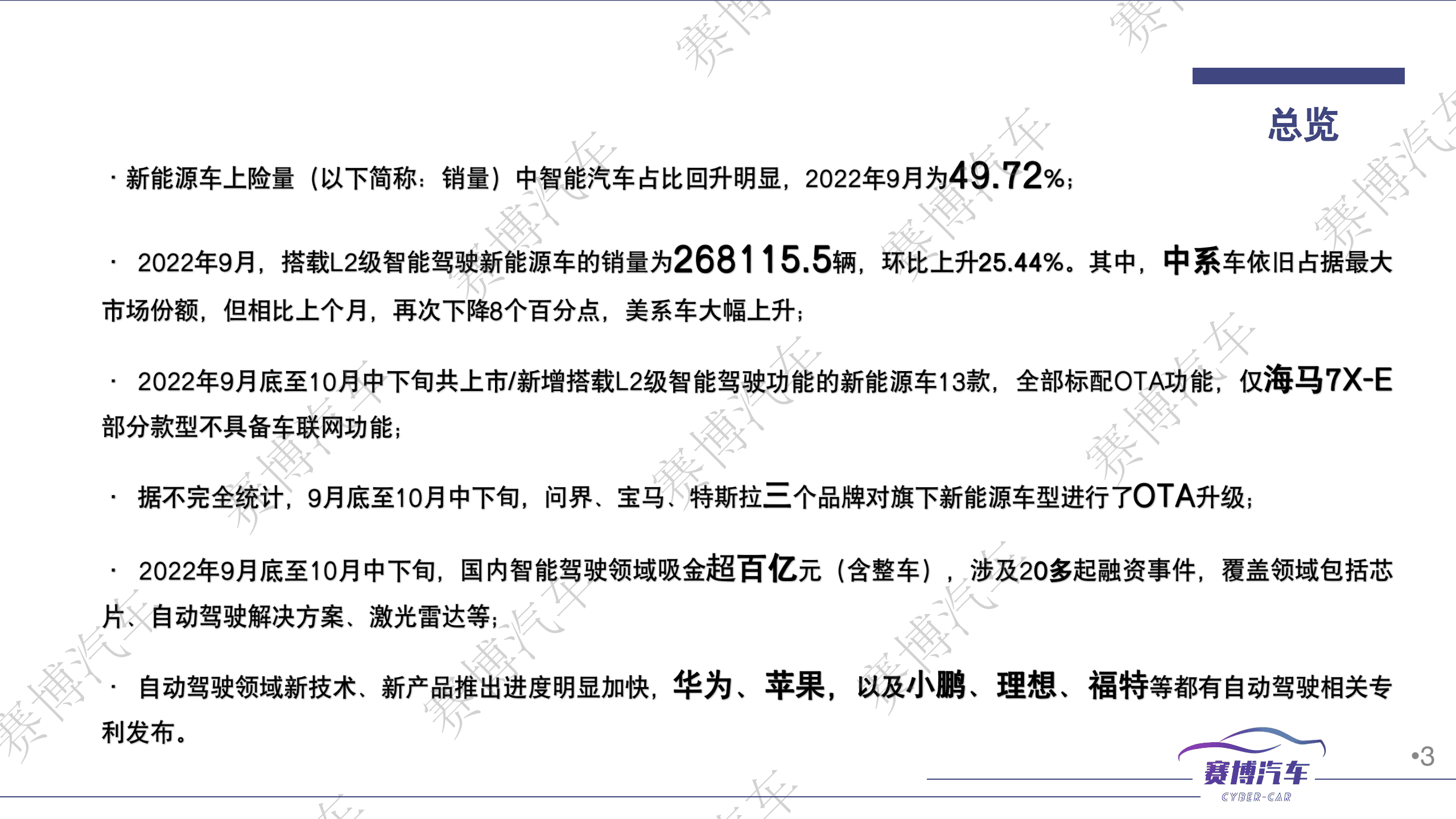 赛博汽车：2022年10月智能汽车月度报告.pdf 第3页