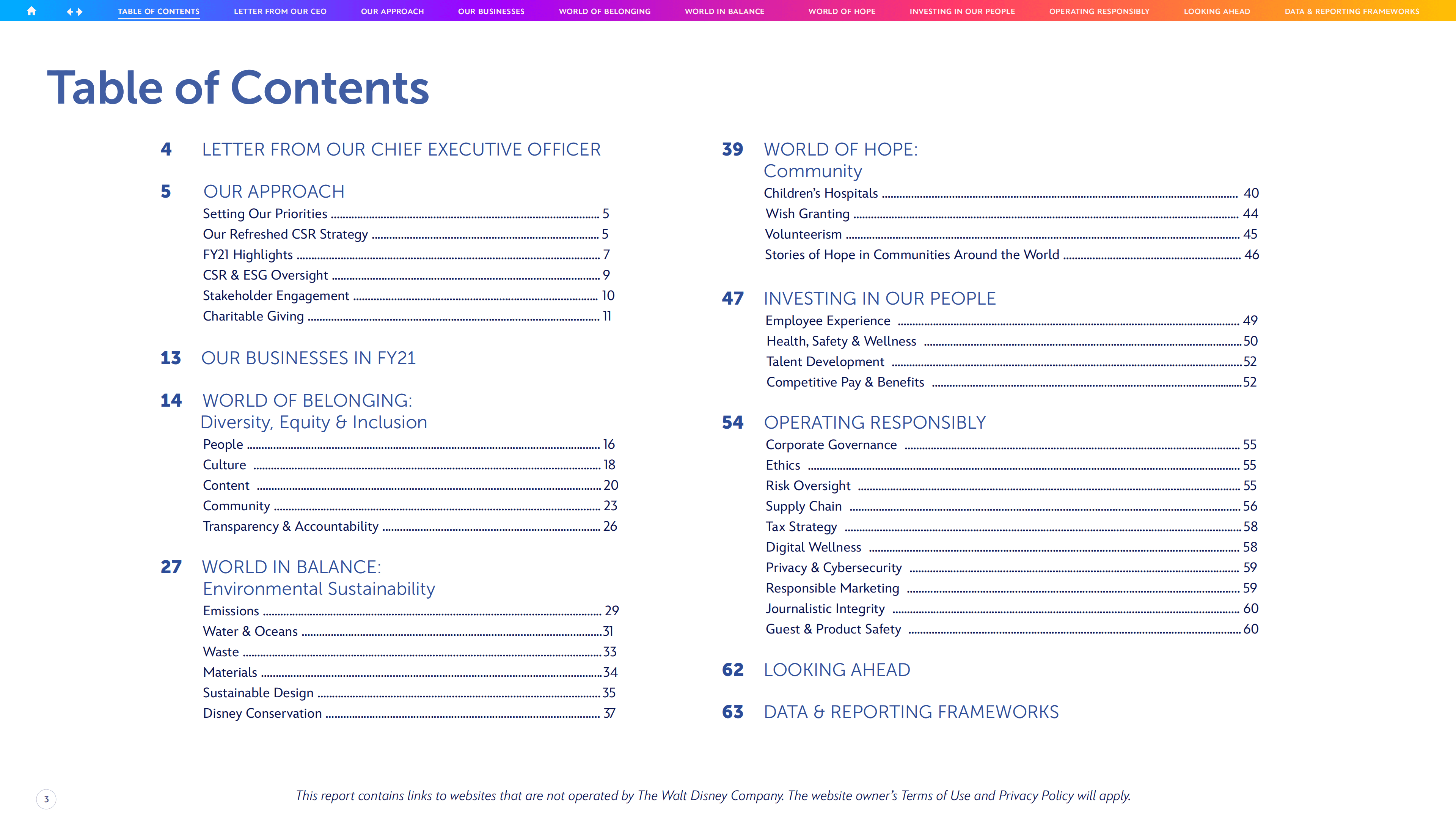 华特迪士尼公司（WALT DISNEY）2021年企业社会责任报告（英文版）.pdf 第3页