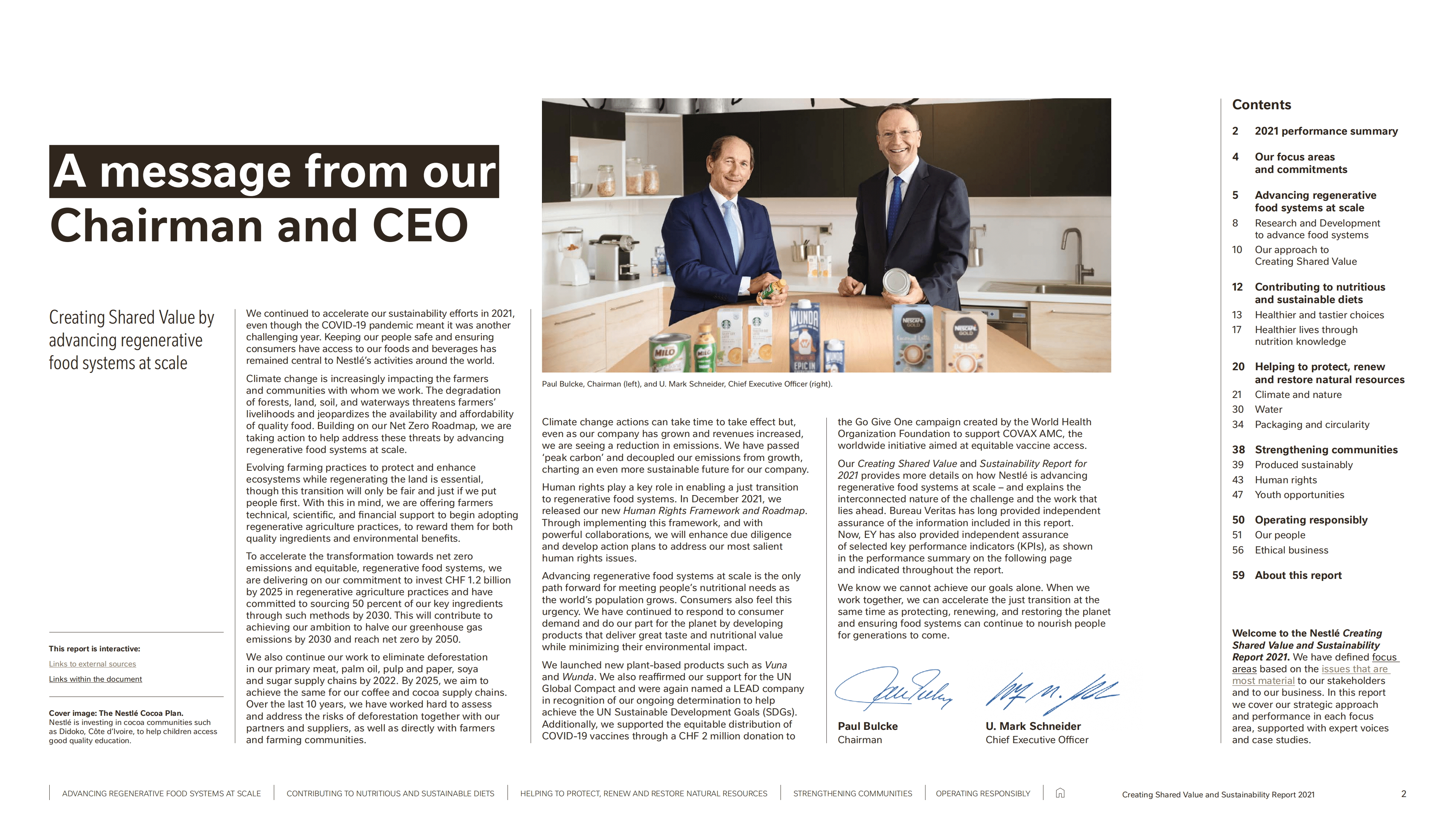 雀巢公司（NESTLÉ）2021年创造共享价值和可持续发展报告（英文版）.pdf 第2页