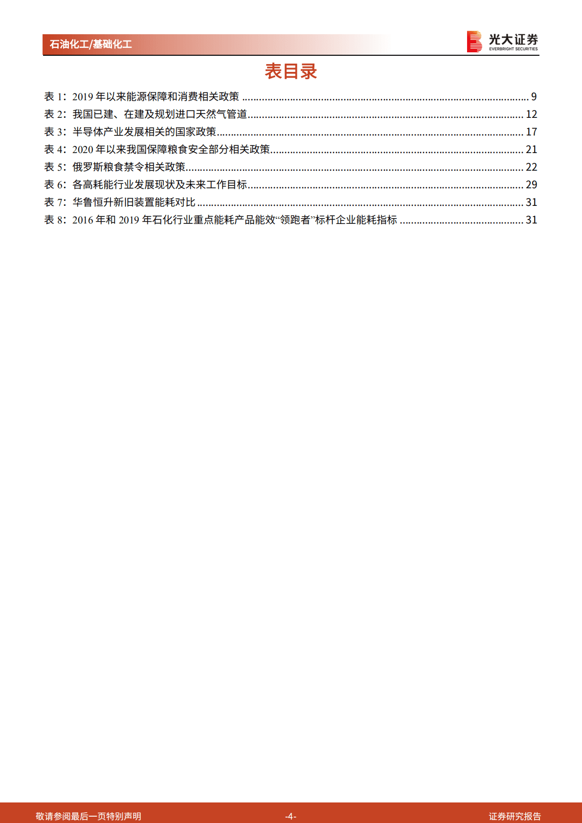 基础化工行业《二十大报告》精神学习第三篇之石化化工行业：关注能源安全、科技创新、农化产业链、低碳发展四条主线-221021.pdf 第4页
