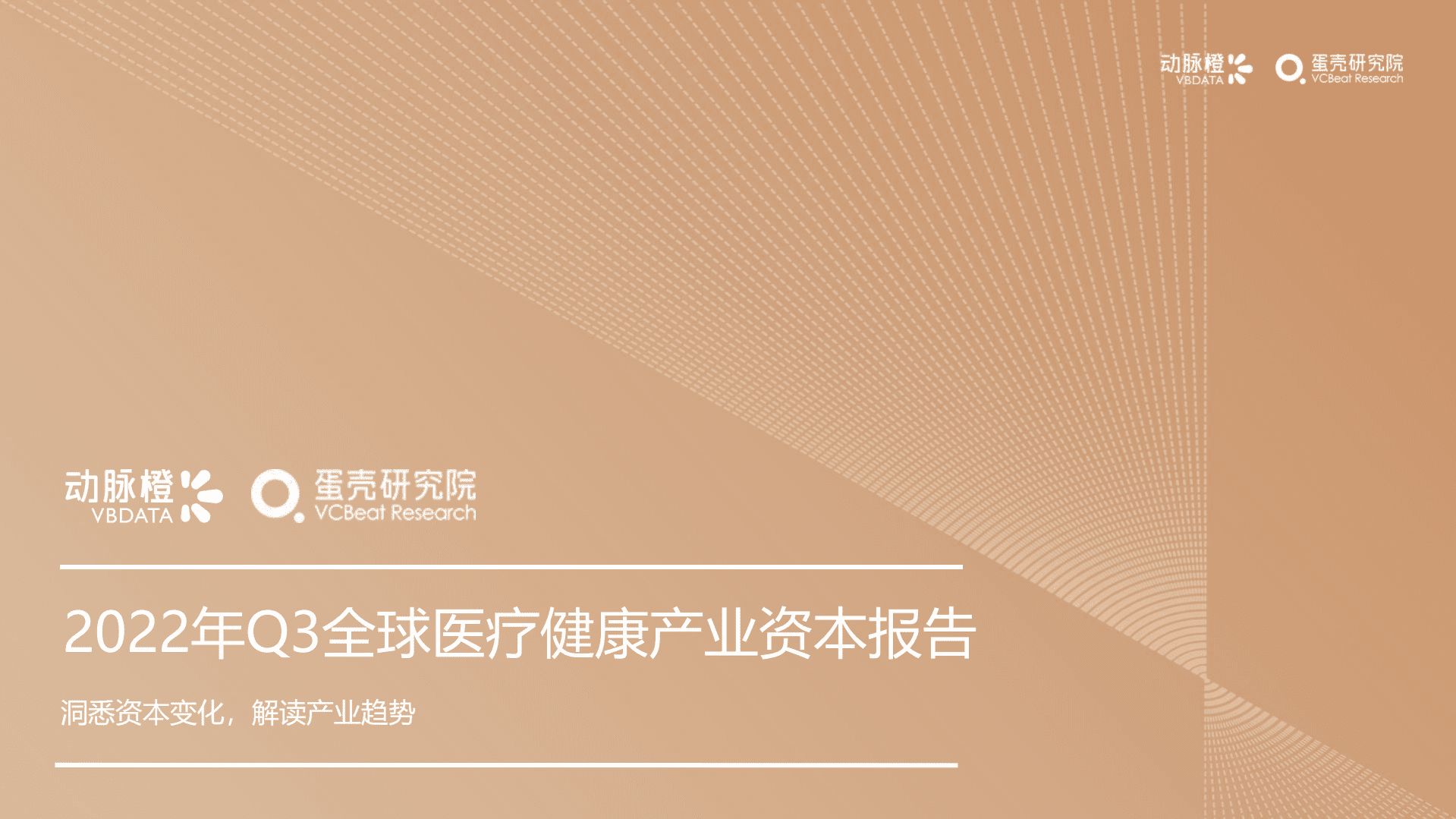 动脉网：2022年Q3全球医疗健康产业资本报告.pdf 第1页