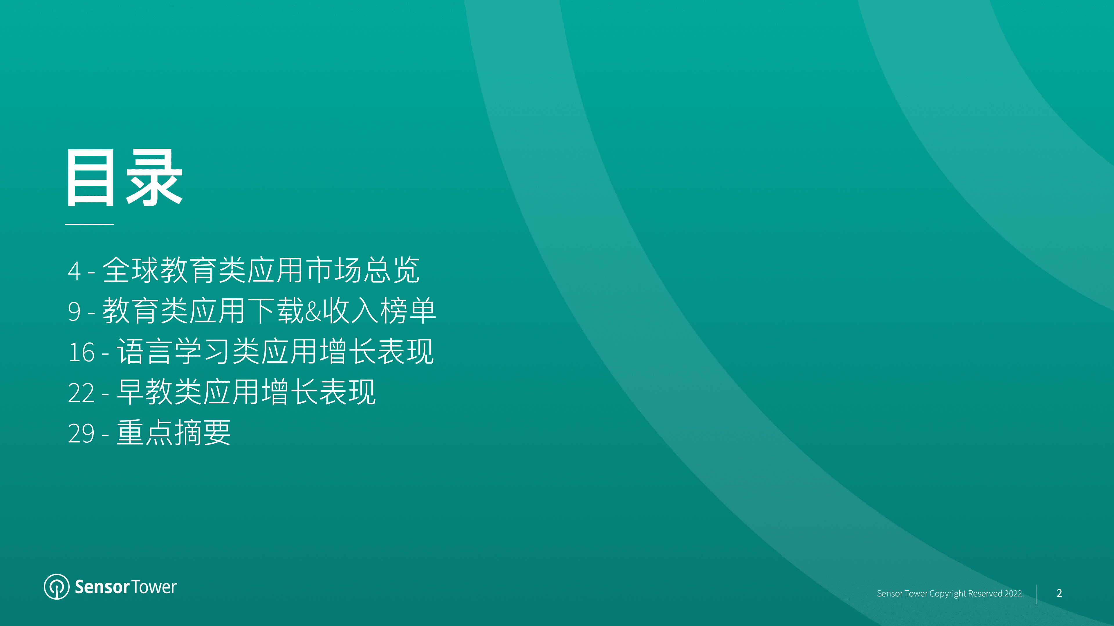 Sensor Tower：2022年教育类应⽤市场洞察.pdf 第2页