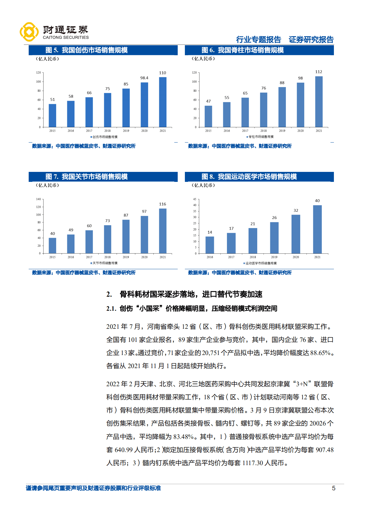 医疗器械行业专题报告：骨科耗材集采逐步落地，国产替代有望加速-221024.pdf 第5页