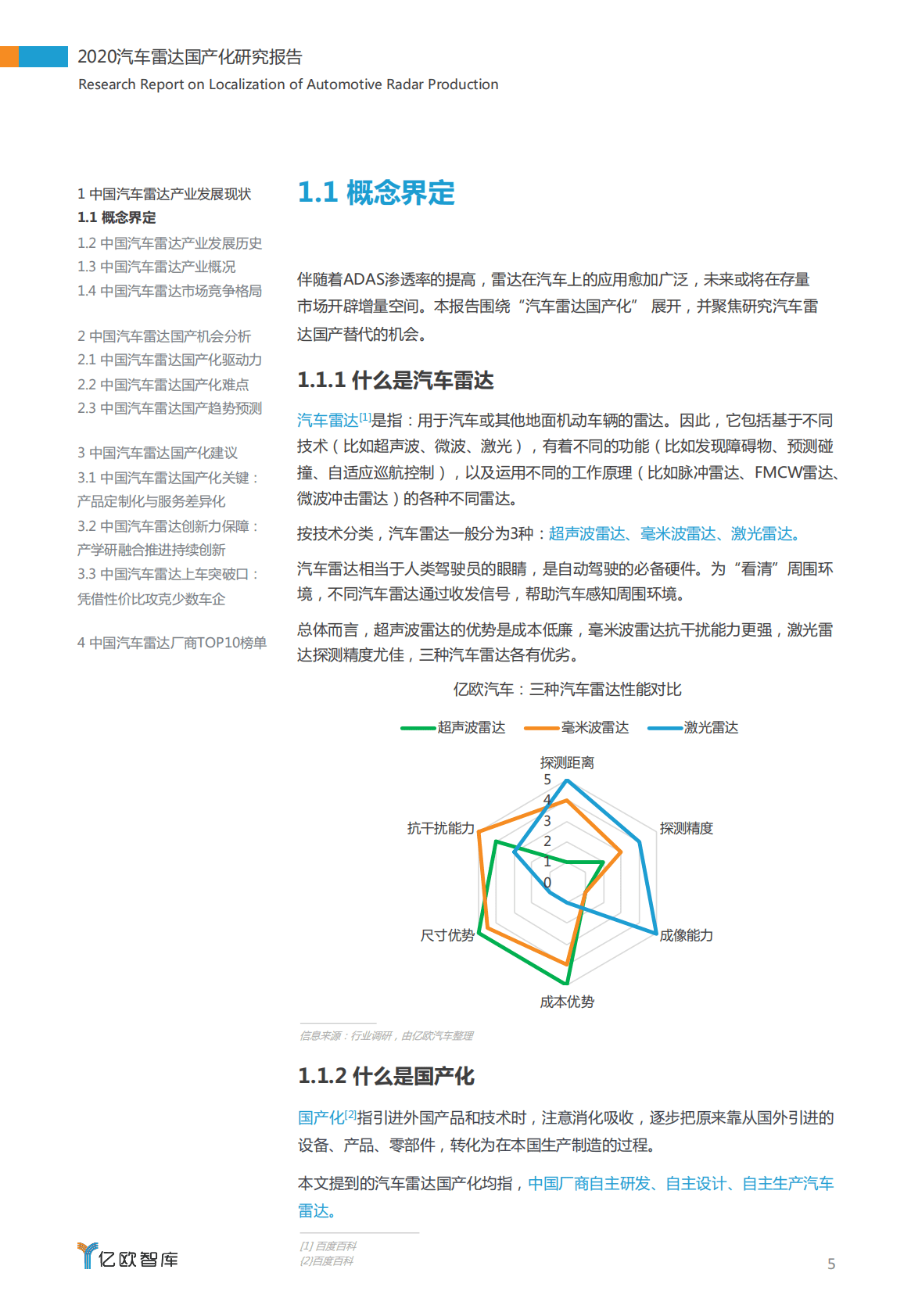 亿欧智库：2020汽车雷达国产化研究报告.pdf 第5页