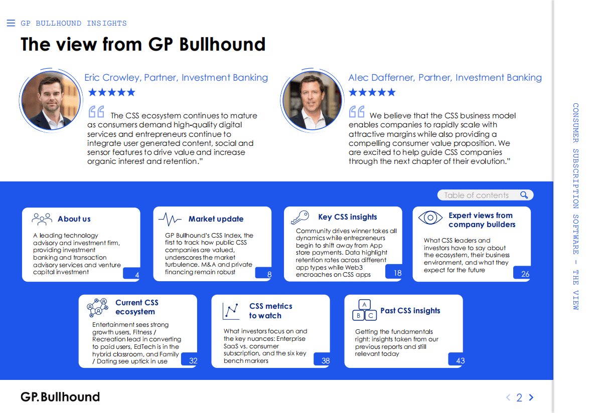 GP Bullhound：2022年消费者订阅软件报告【英文版】 第2页
