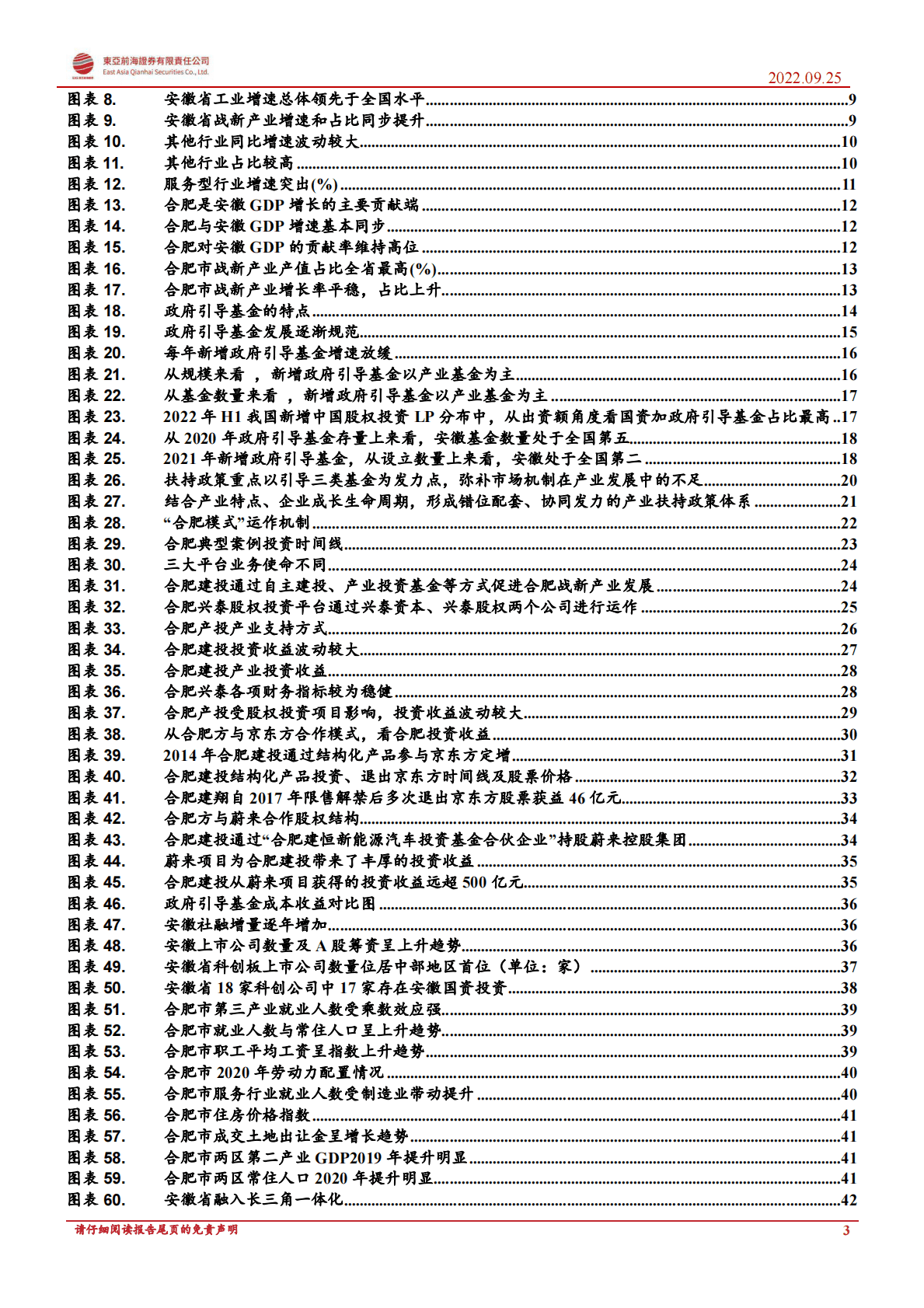 安徽省区域经济分析与投资机会挖掘：从安徽新兴产业集群的崛起，解析“合肥创投”模式成功的原因-221025 第3页