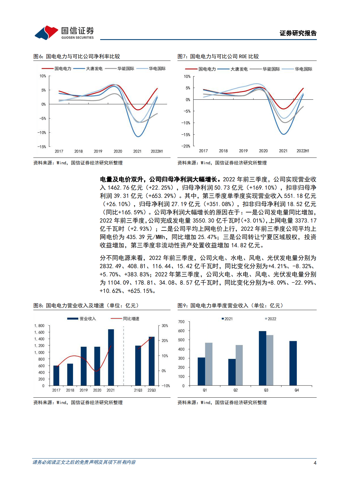 国电电力：净利润大幅增长，盈利能力显著提升-221026 第4页