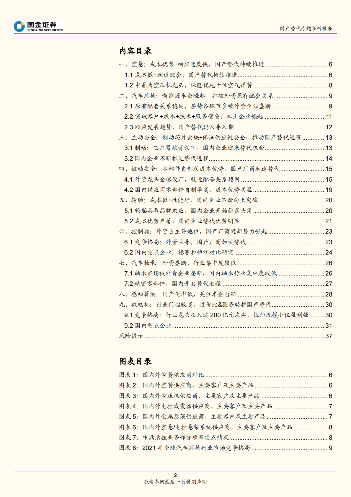 汽车行业国产替代专题分析报告：自主安全可控，汽车供应链有哪些国产替代机会？ -221026  第2页