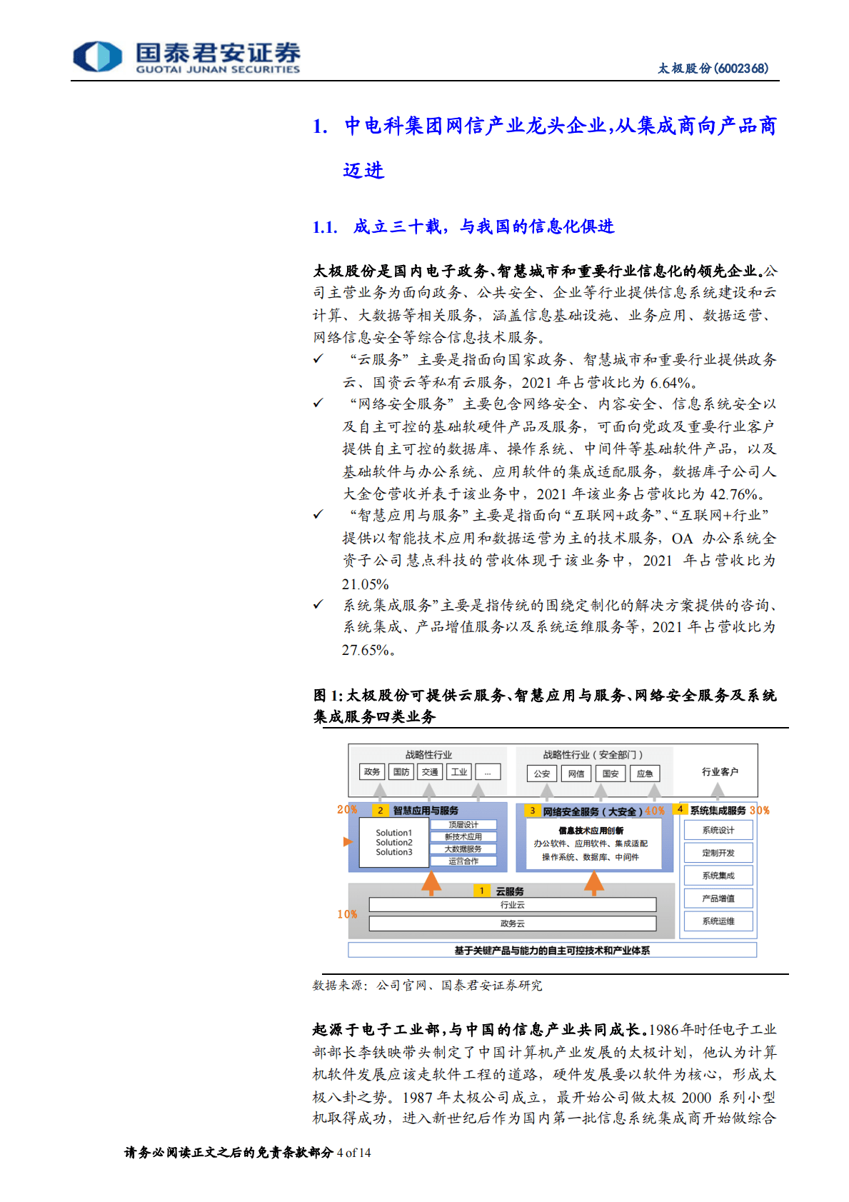 太极股份-产品化战略加持，信创数据库与OA共振-221026 第4页