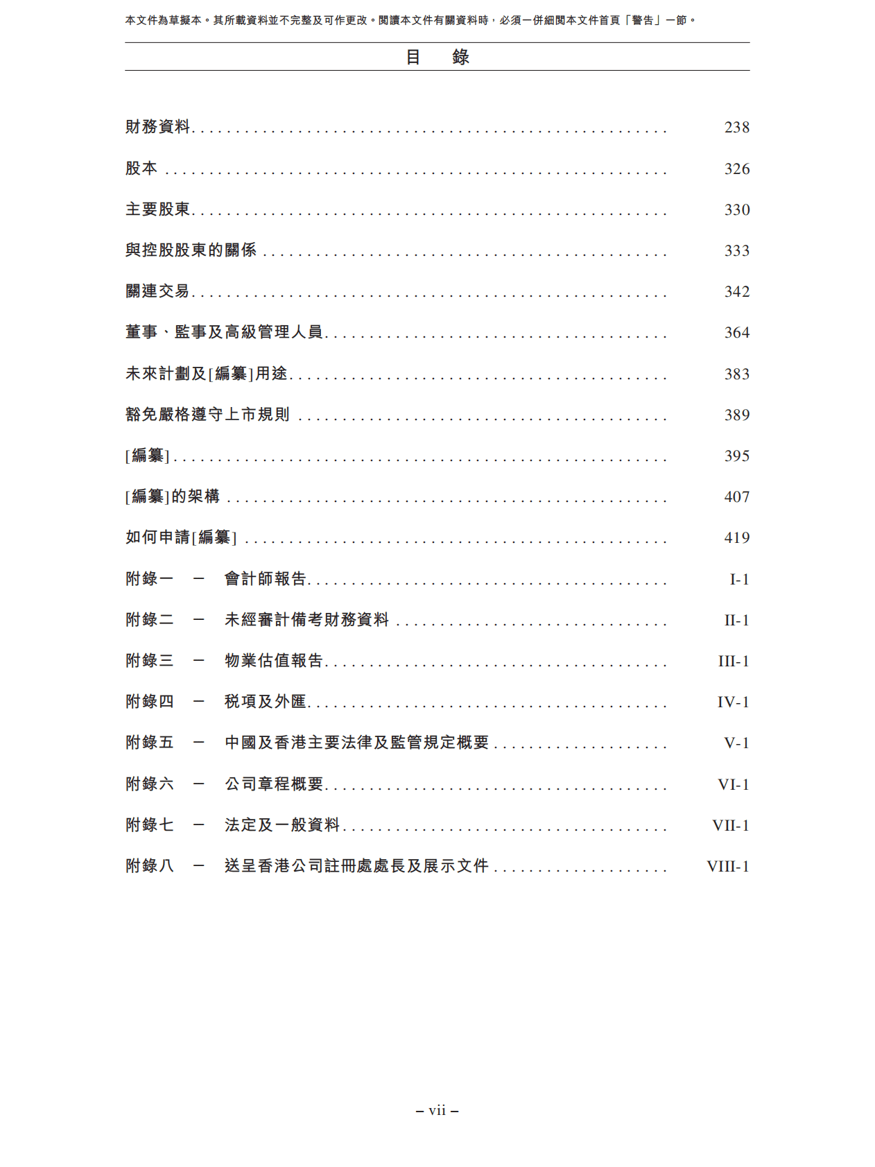 商业运营服务提供商-万达商管招股说明书 第4页