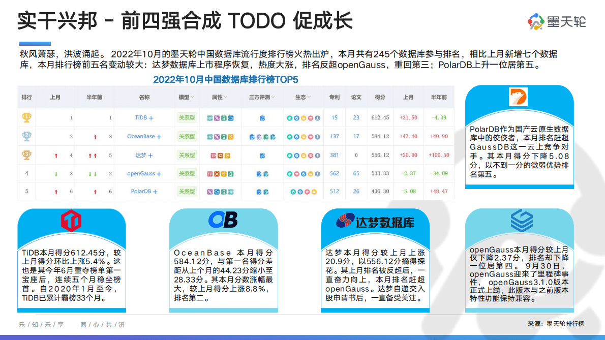 墨天轮：2022年10月中国数据库行业分析报告 第4页