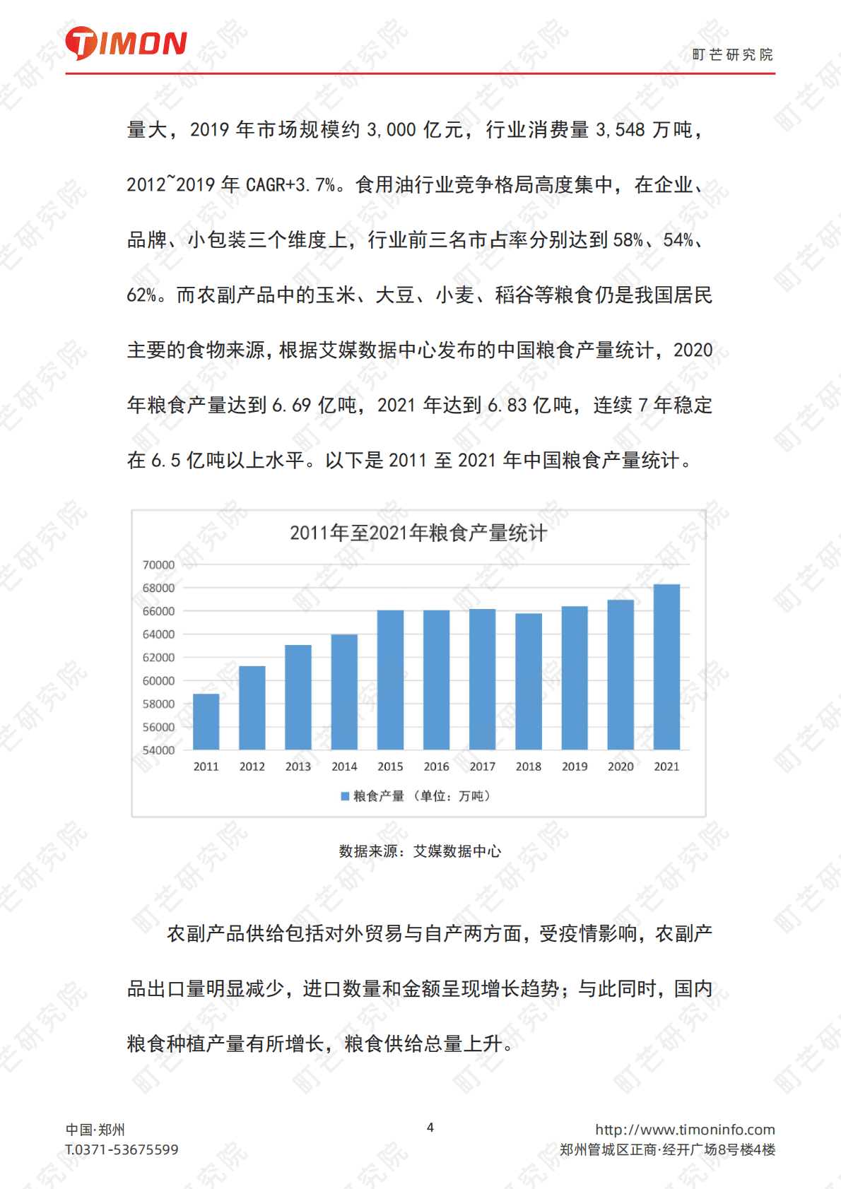 町芒研究院：2022中国农副产品行业研究报告 第4页