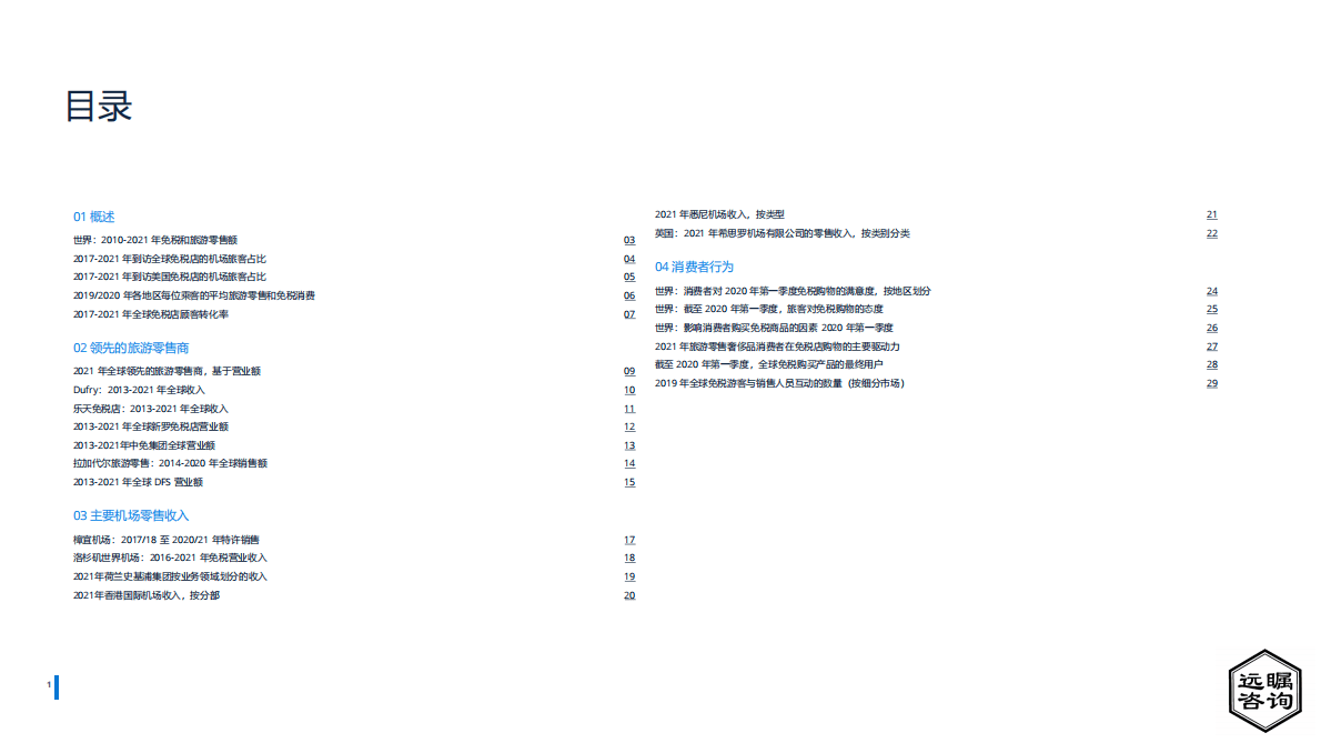 远瞩咨询：2022年全球免税店和旅游零售业分析 第3页