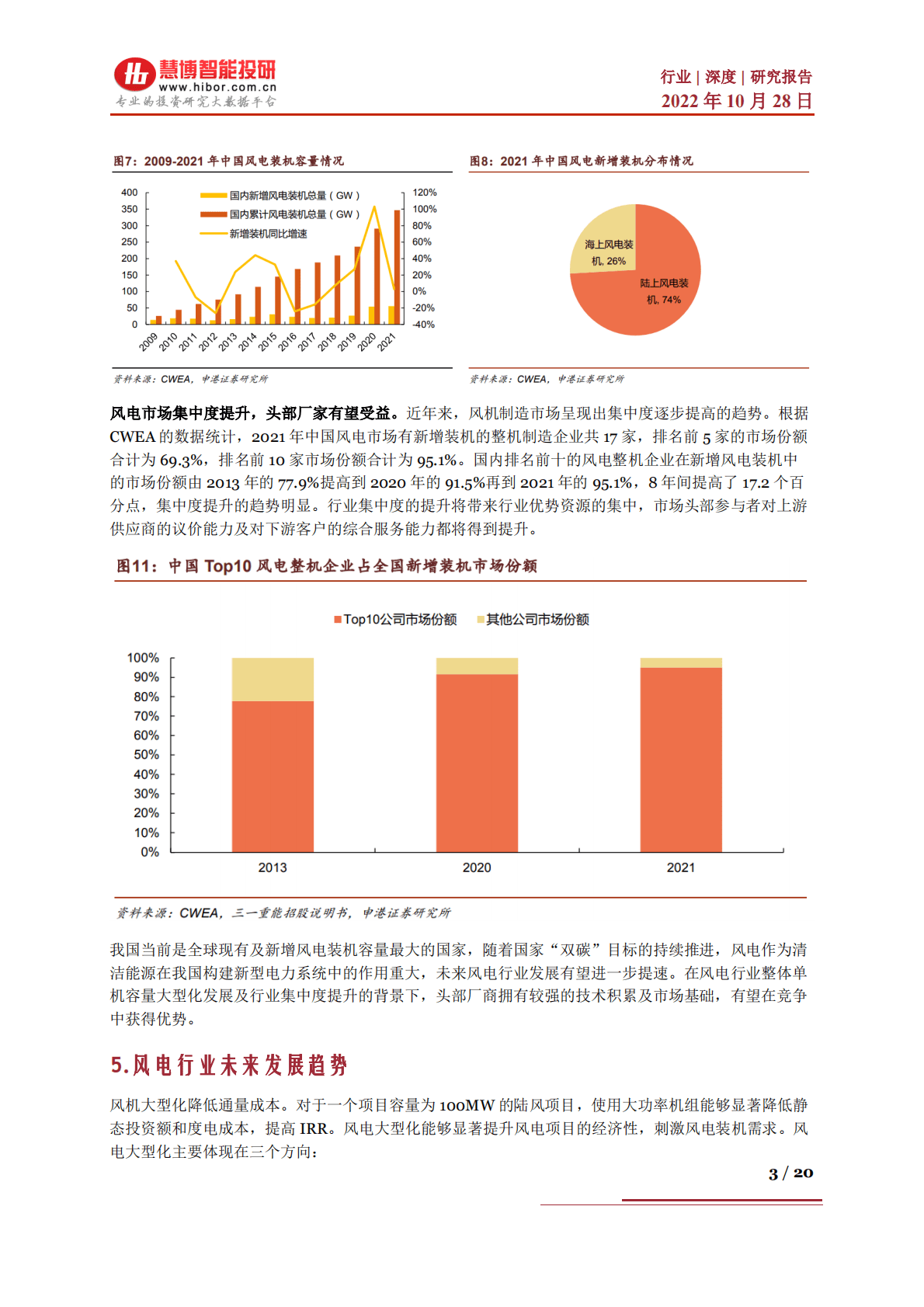 风电设备行业深度：发展现状及趋势、市场展望、产业链及相关公司深度梳理-221028 第3页