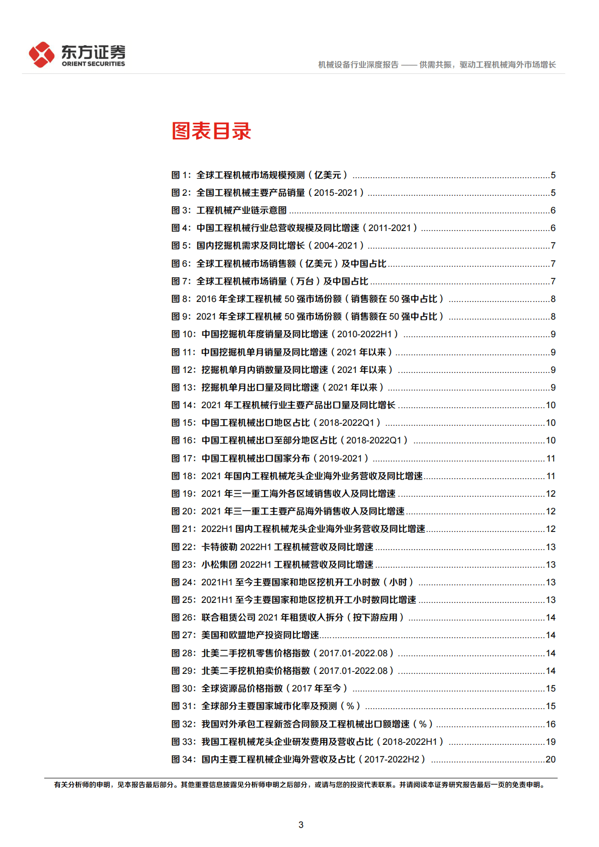 机械设备行业工程机械出口专题研究：供需共振，驱动工程机械海外市场增长-221029 第3页