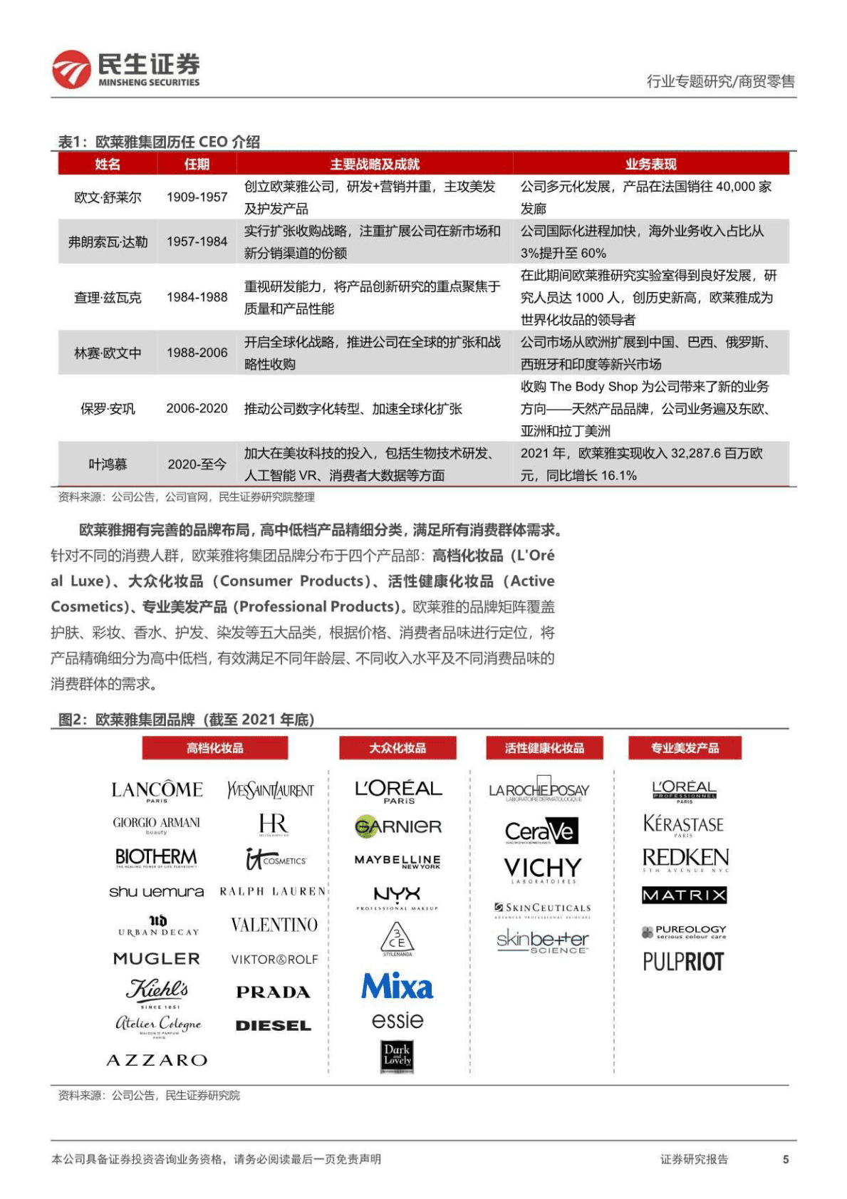 商贸零售行业化妆品系列专题：欧莱雅，深度复盘，百年美妆帝国崛起启示录-221028 第5页