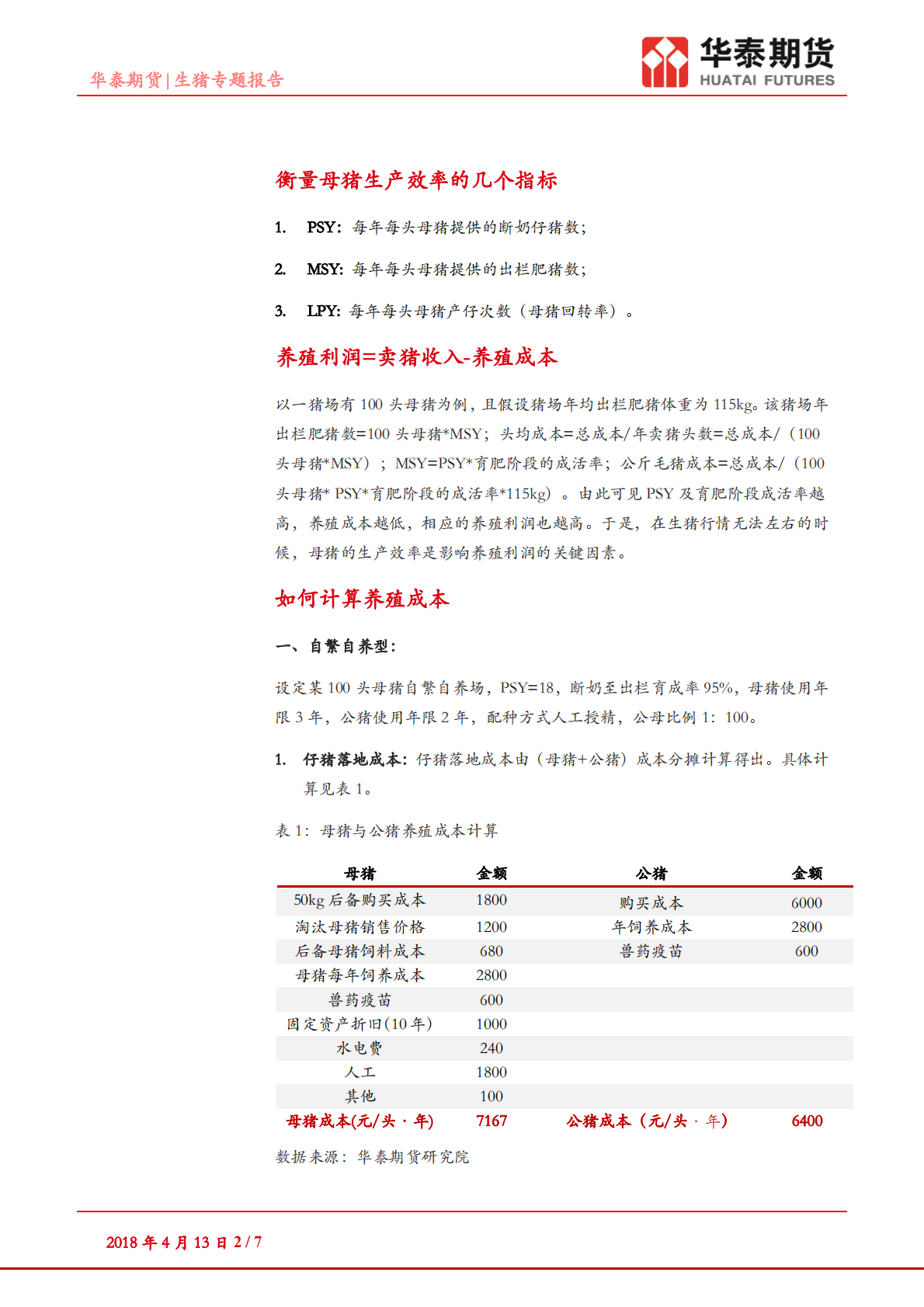 生猪专题报告：养猪成本知多少.pdf 第2页