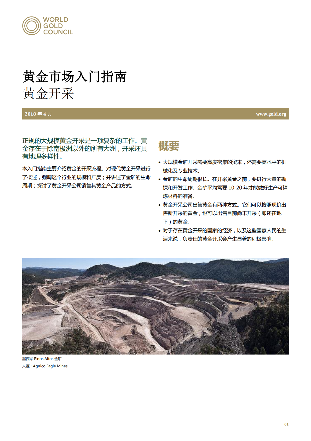 黄金市场入门指南：黄金开采.pdf 第1页