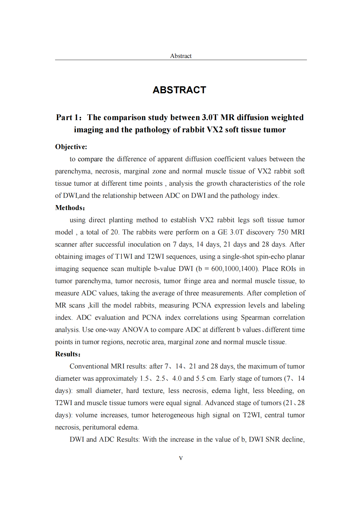 3.0T扩散加权成像对兔大腿VX2肿瘤生长的动态监测及抗血管生成治疗后评估.pdf 第6页