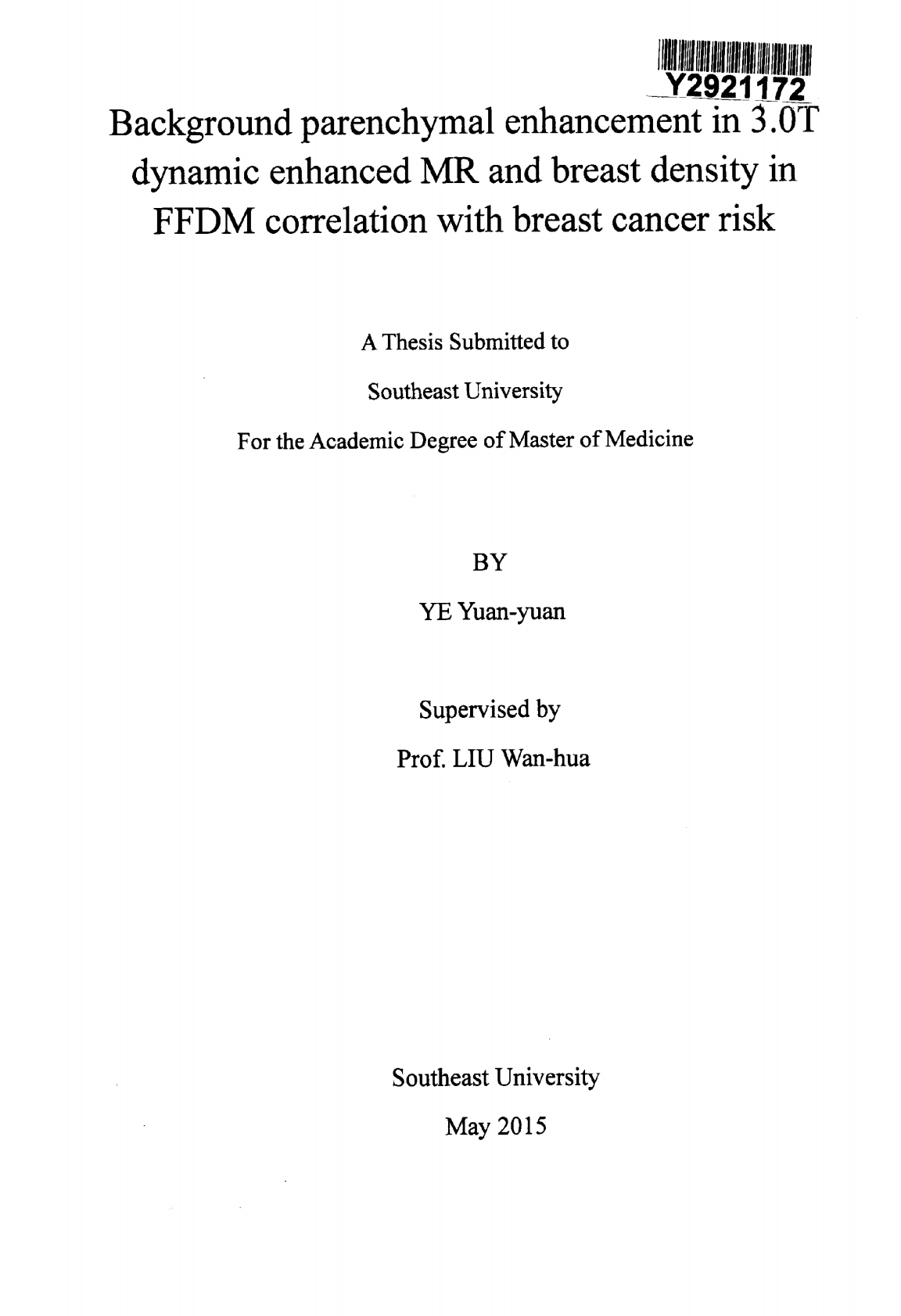 3.0T动态增强MR乳腺背景实质强化及FFDM乳腺密度与乳腺癌风险的相关性.pdf 第2页