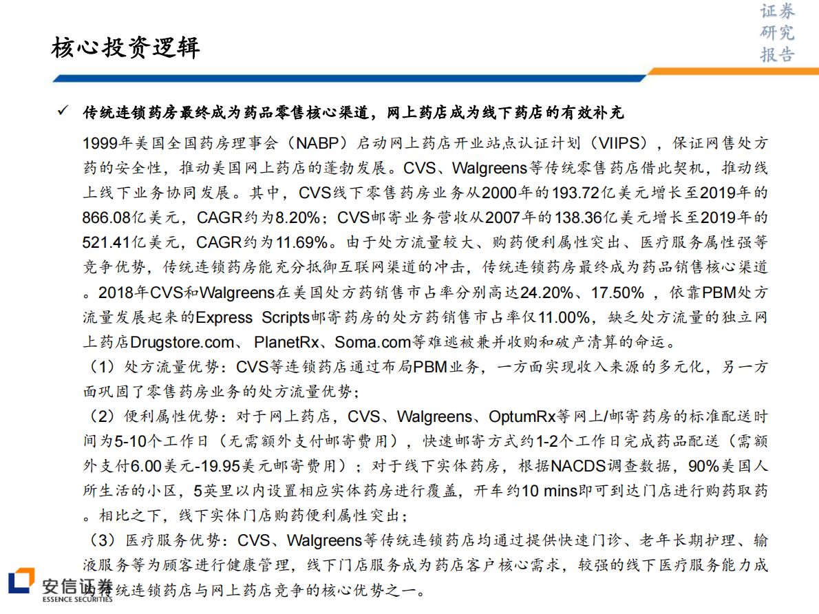 借鉴美国经验，分析药店高速成长期的估值水平和网上药店的影响.pdf 第3页