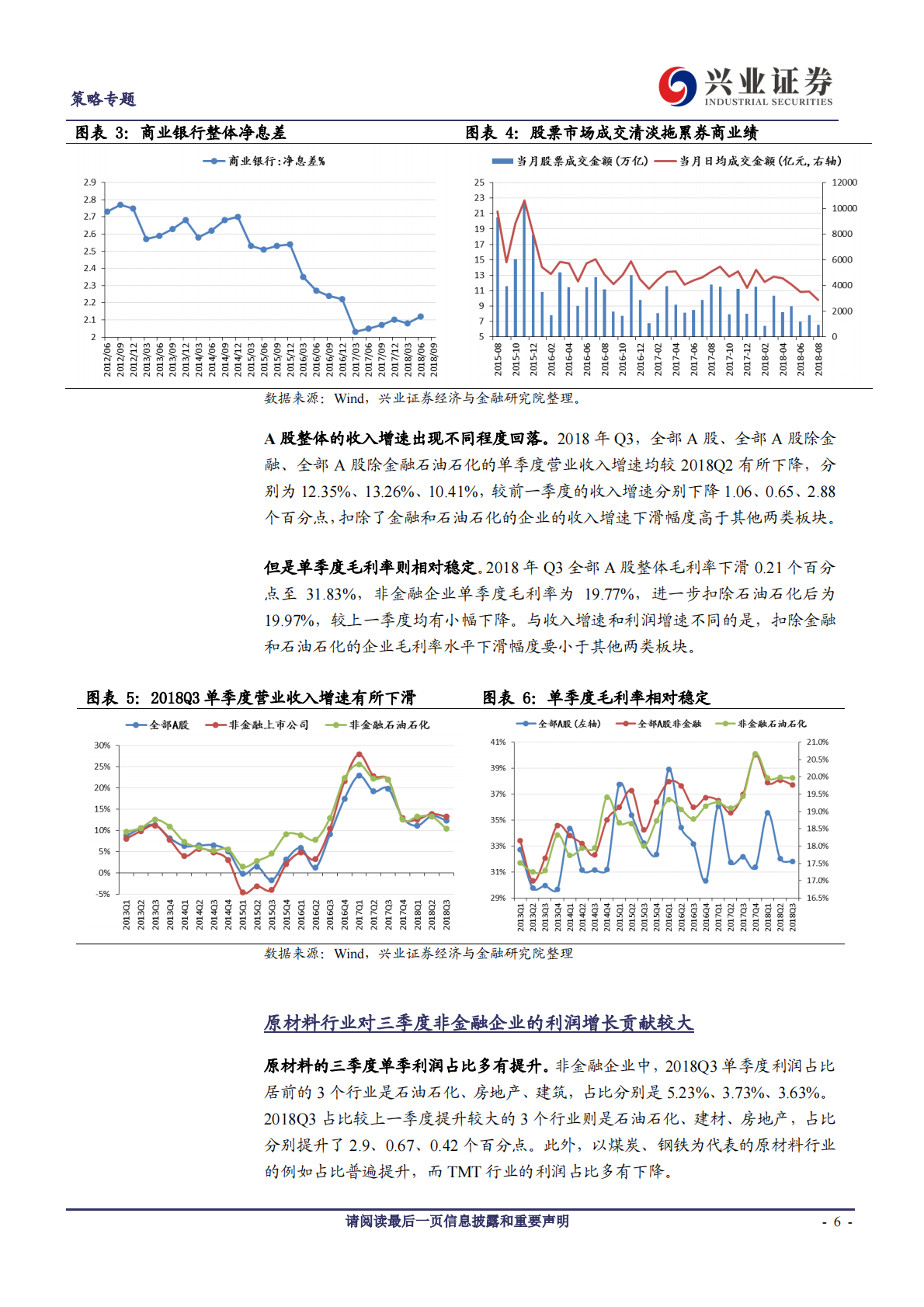 A股2018年三季报深度分析系列之一：业绩增速大幅回落，但银行及石油石化表现突出.pdf 第6页