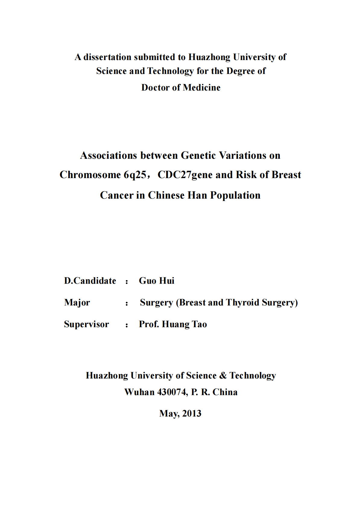 6q25区域和CDC27基因遗传变异与中国汉族人群乳腺癌发病风险的关联研究.pdf 第2页