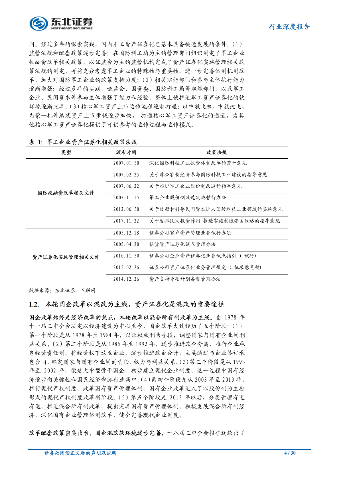 军工专题报告：资产证券化仍是贯穿军工投资的重要主线.pdf 第4页
