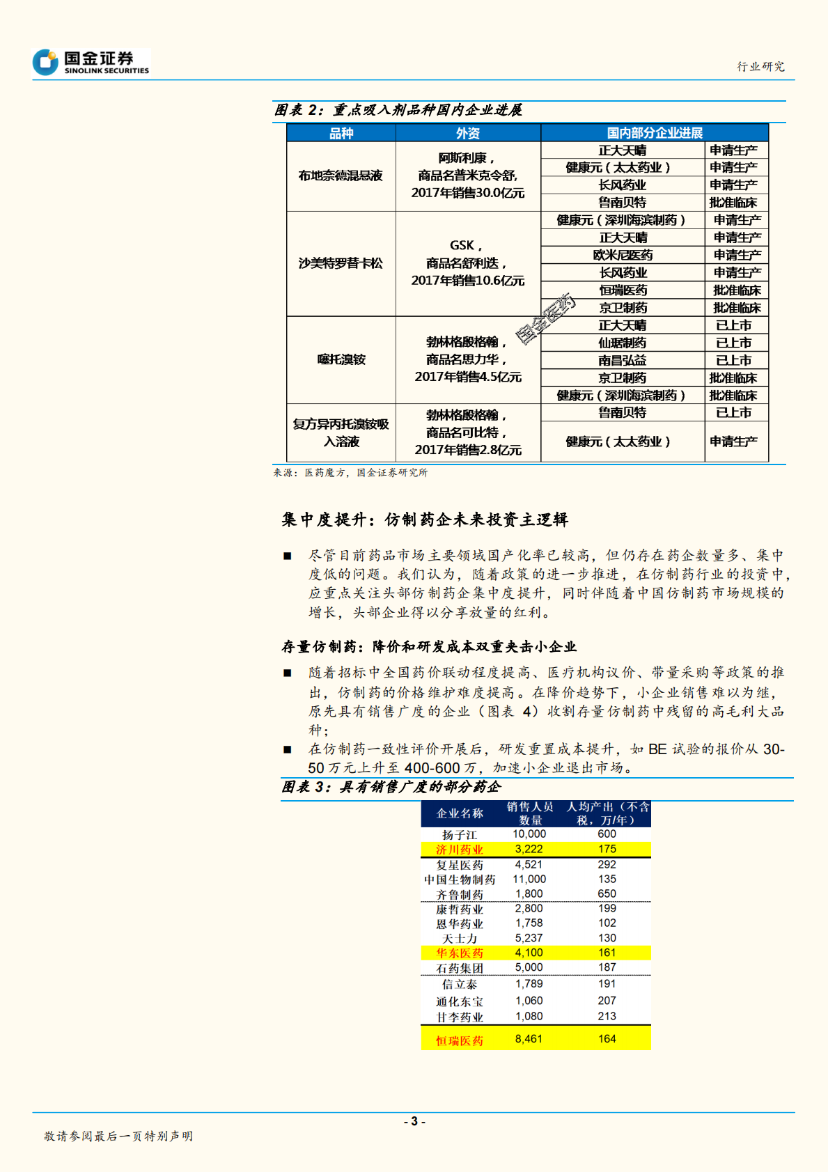 中国医药产业趋势研究系列之四：仿制药企未来投资主逻辑.pdf 第3页
