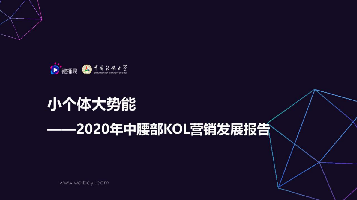 2020年中腰部KOL营销发展报告.pdf 第1页