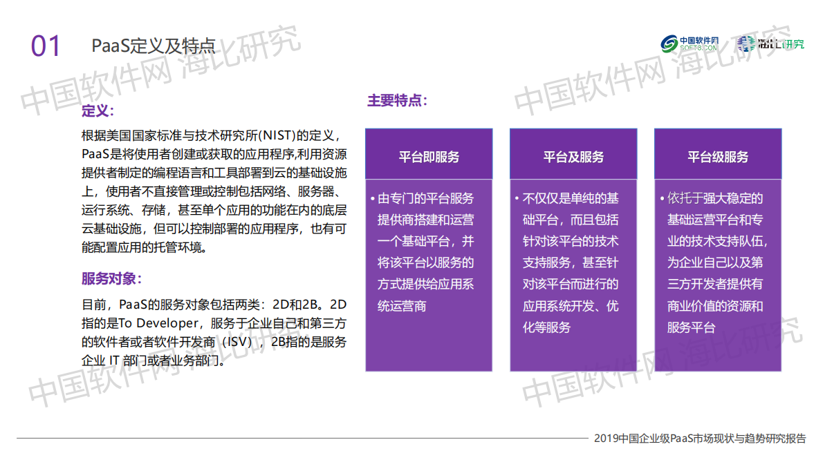 中国软件网：2019中国企业级PaaS市场现状与趋势研究报告.pdf 第4页