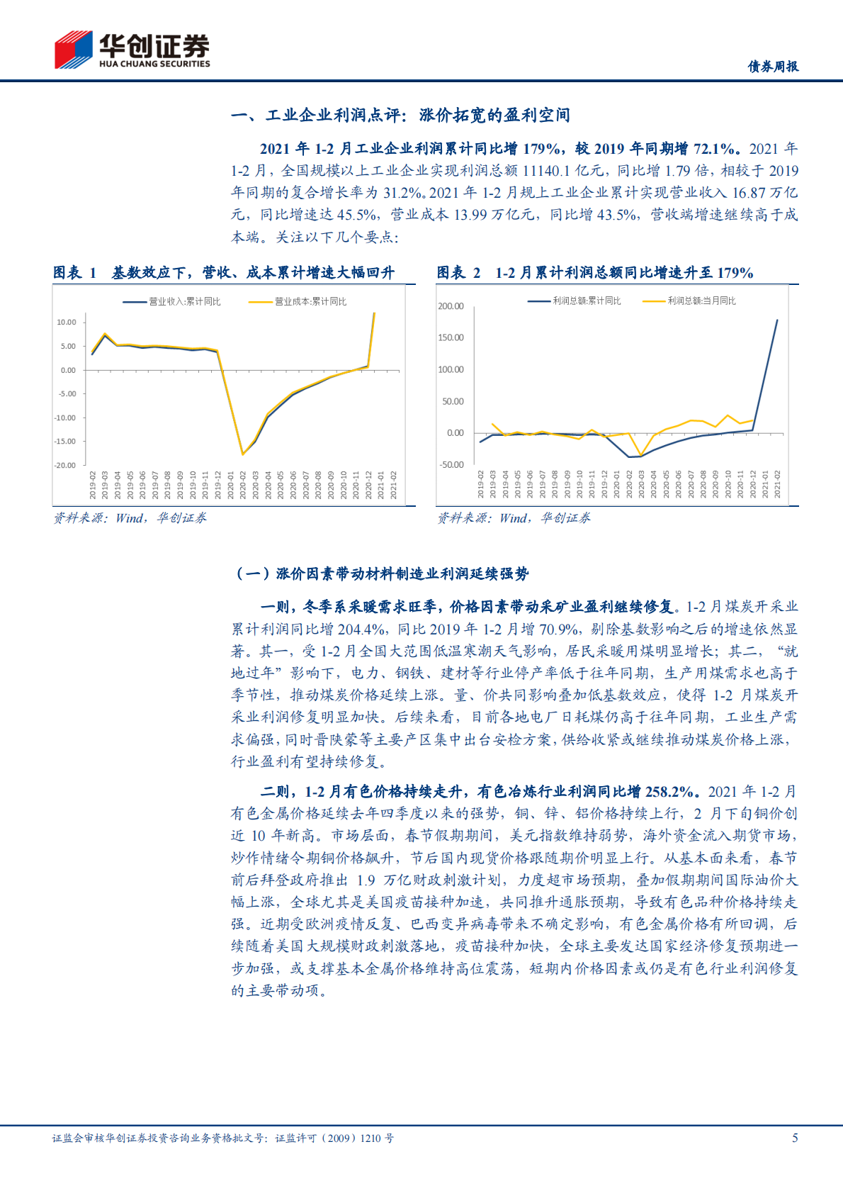 1-2月工业企业利润数据点评、债券周报：涨价拓宽的盈利空间.pdf 第5页