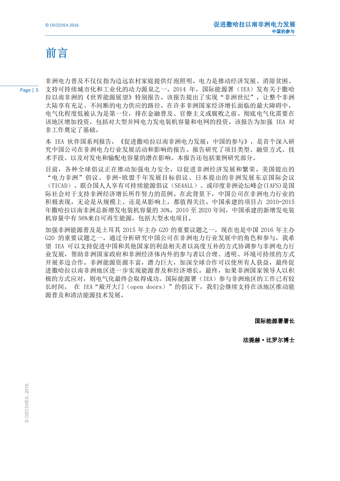 IEA：2016促进撒哈拉以南非洲电力发展：中国的参与.pdf 第6页