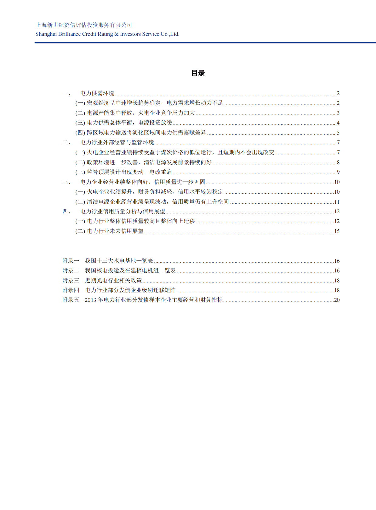 新世纪评级：2014年中国电力行业信用分析报告.pdf 第4页