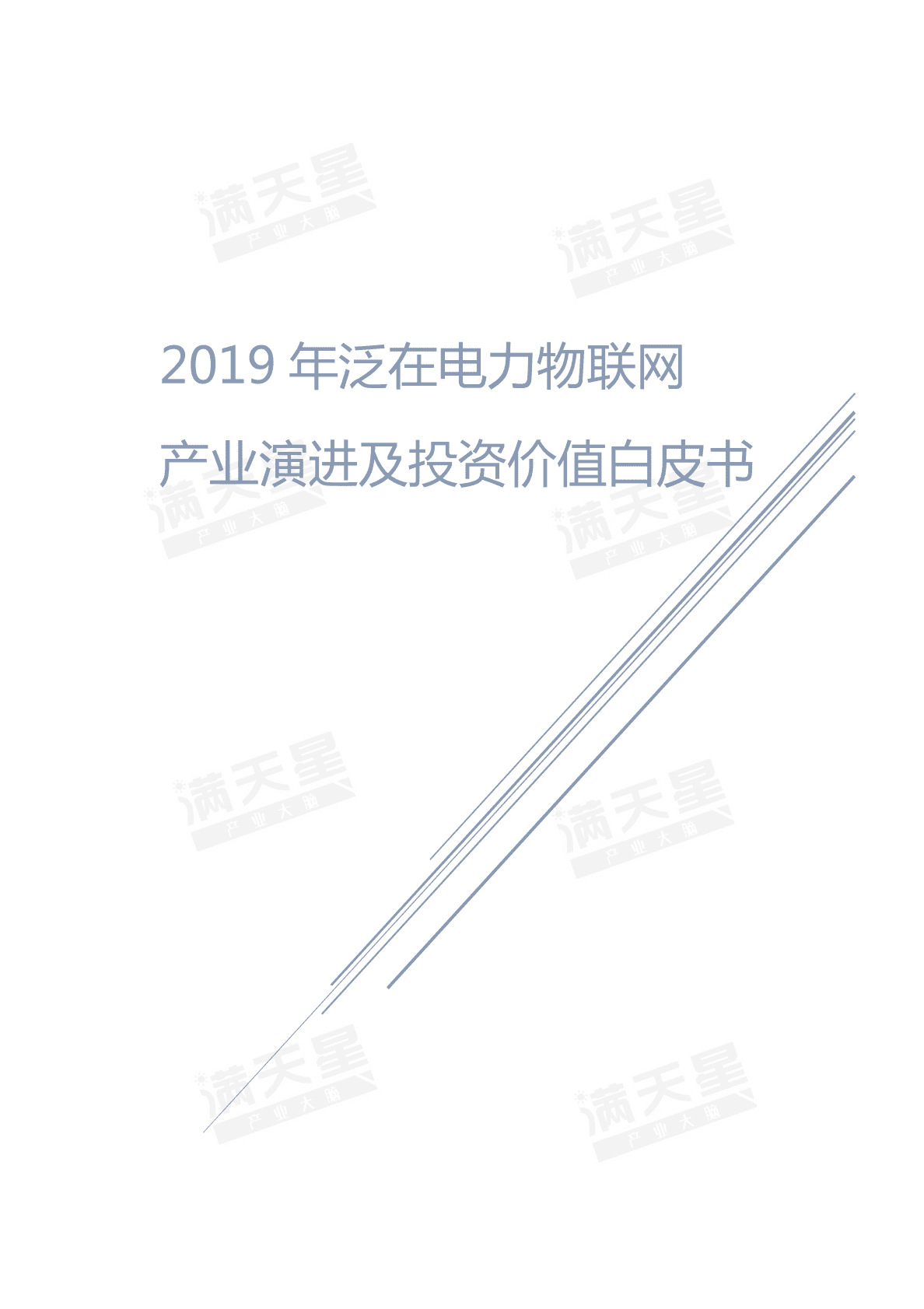 赛迪：2019年泛在电力物联网产业演进及投资价值白皮书.pdf 第1页