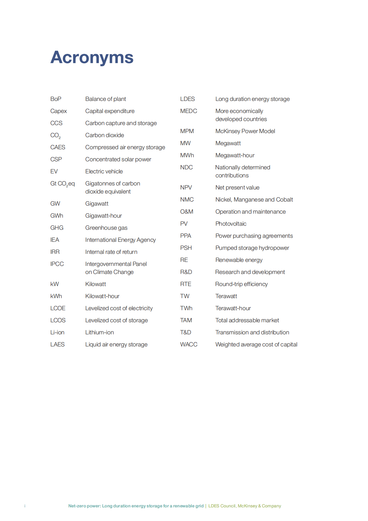 麦肯锡：净零电力&mdash;为可再生电网服务的长时储能.pdf 第3页