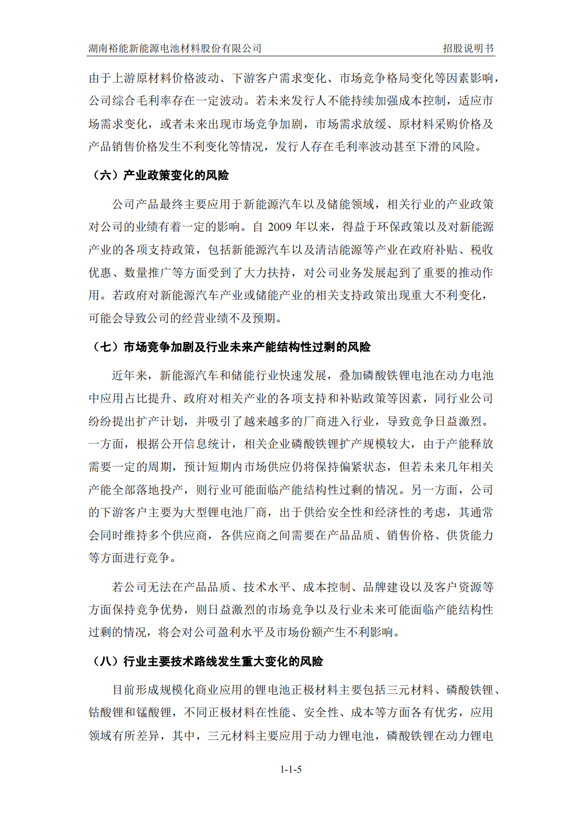 湖南裕能新能源电池材料股份有限公司招股说明书.pdf 第6页