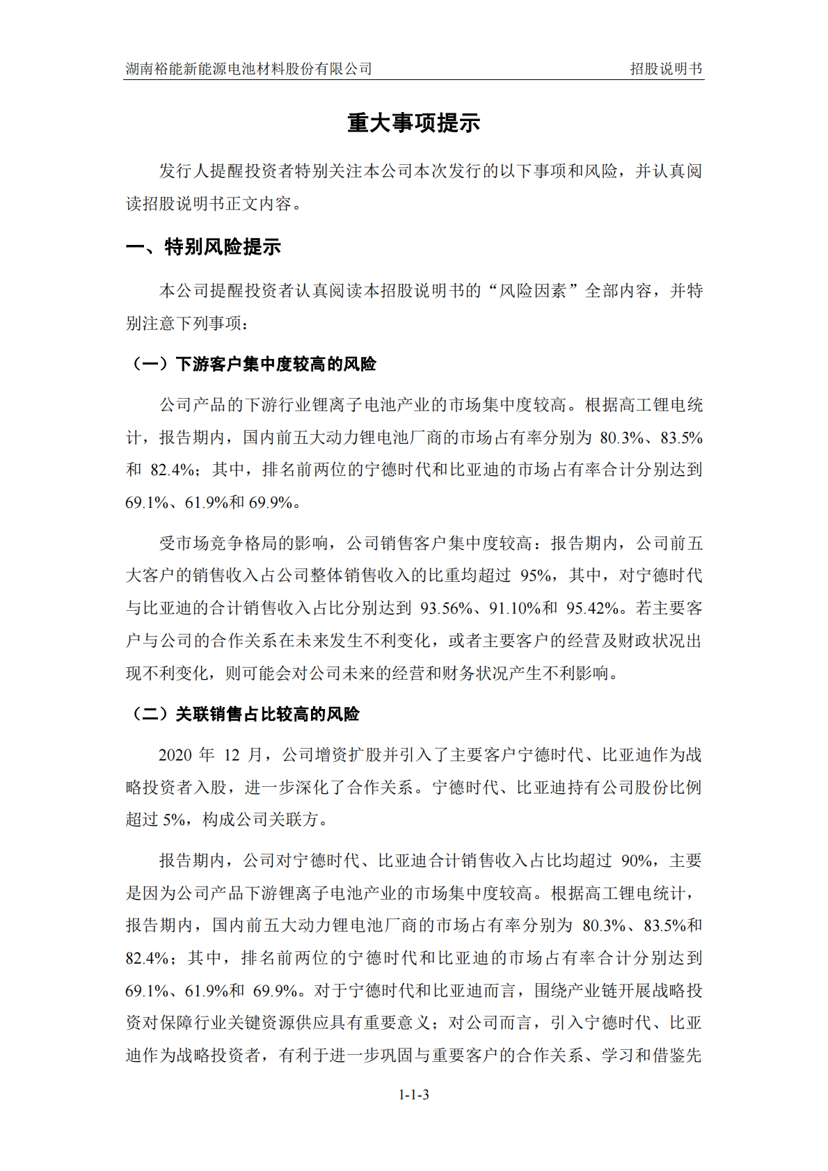 湖南裕能新能源电池材料股份有限公司招股说明书.pdf 第4页