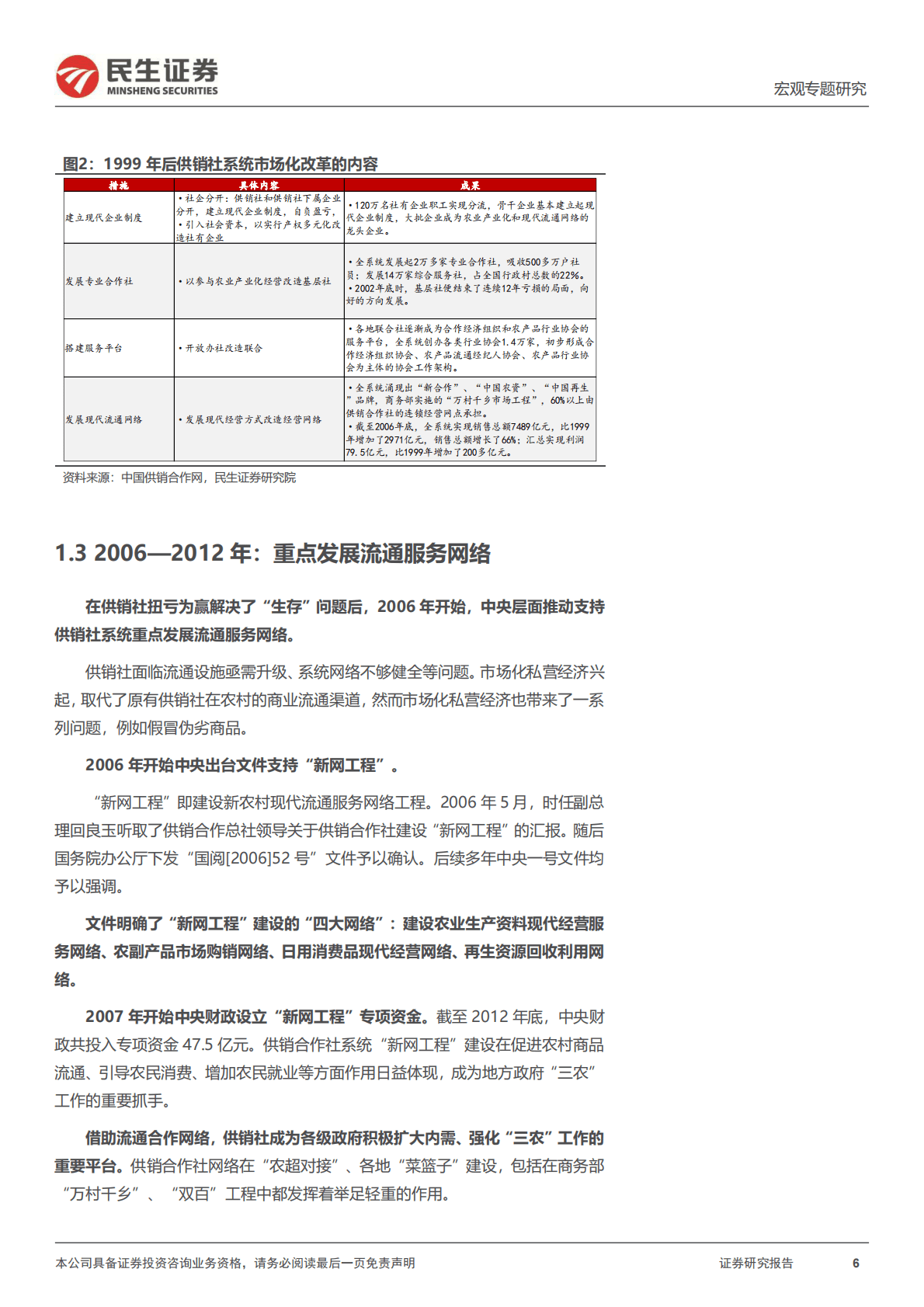 宏观专题研究：供销社体系发展的三大方向-221102 第6页